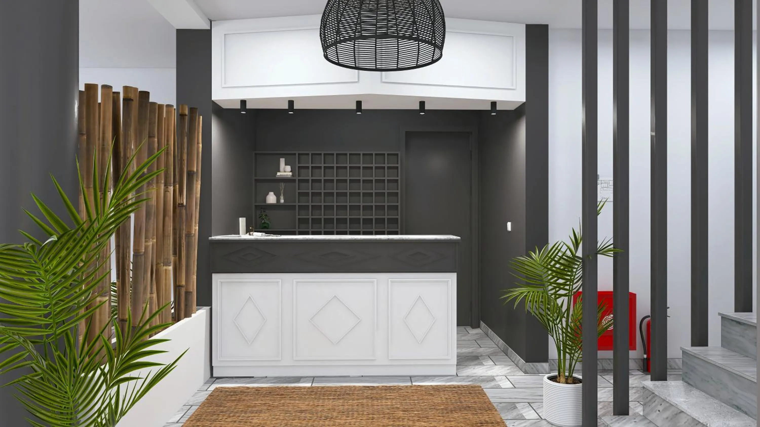 Lobby or reception in Polos Hotel Paros