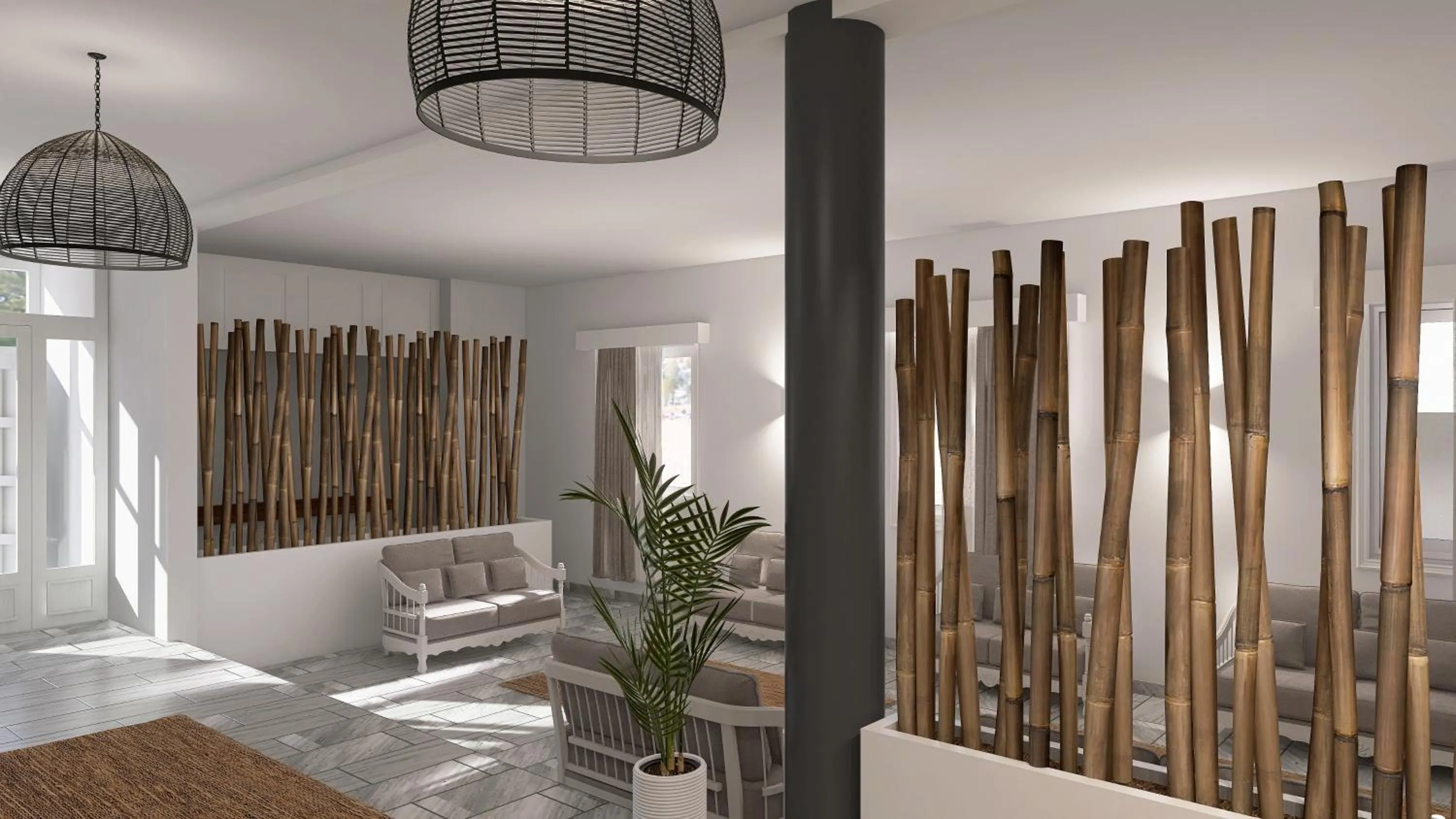 Lobby or reception, Bed in Polos Hotel Paros