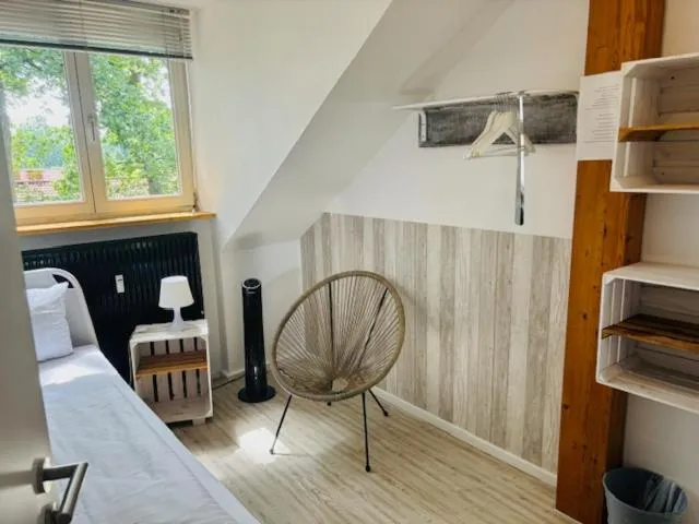 Photo of the whole room, Bed in My Brand Boardinghouse Hamburg Volksdorf