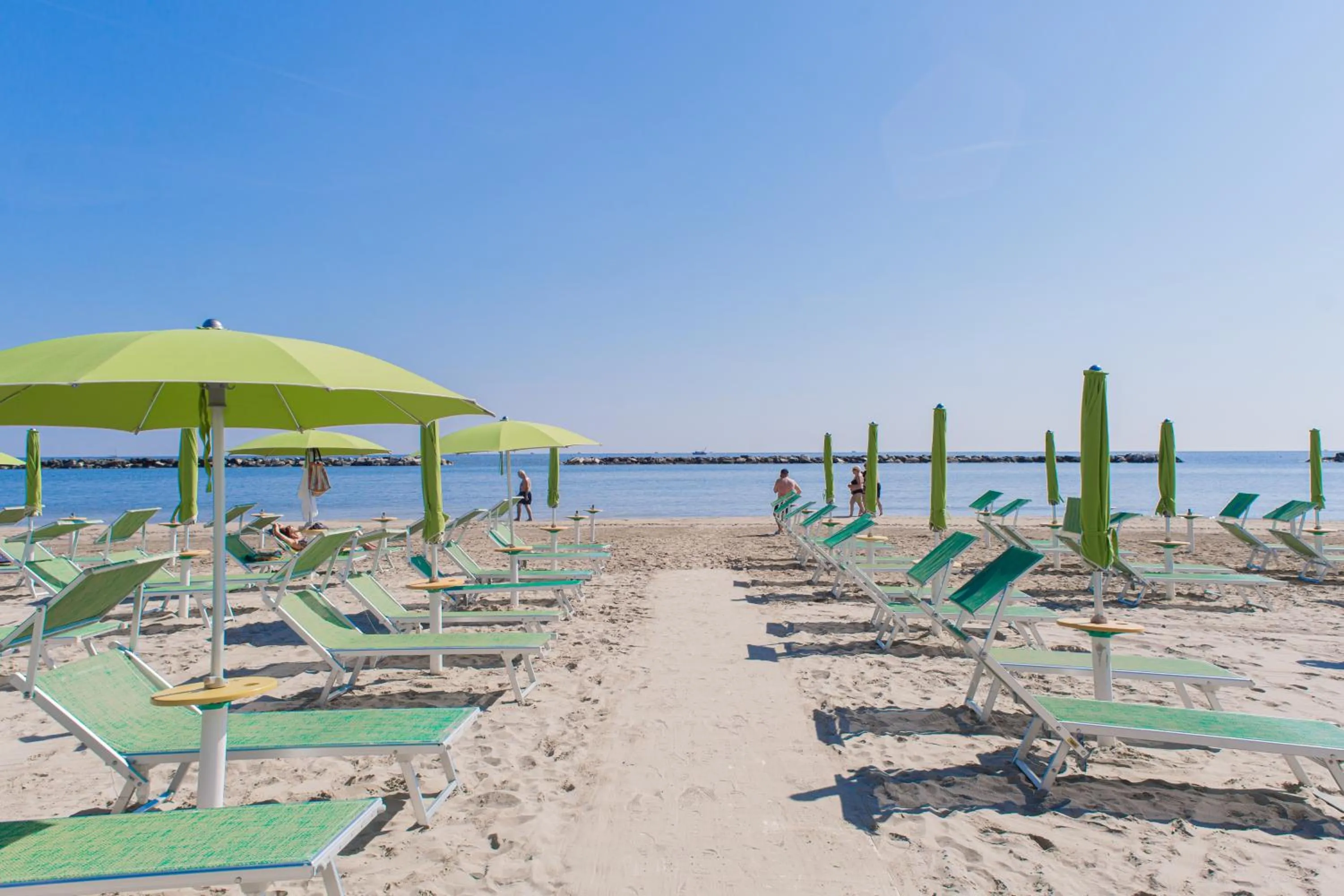 Beach in Hotel Colorado Cesenatico