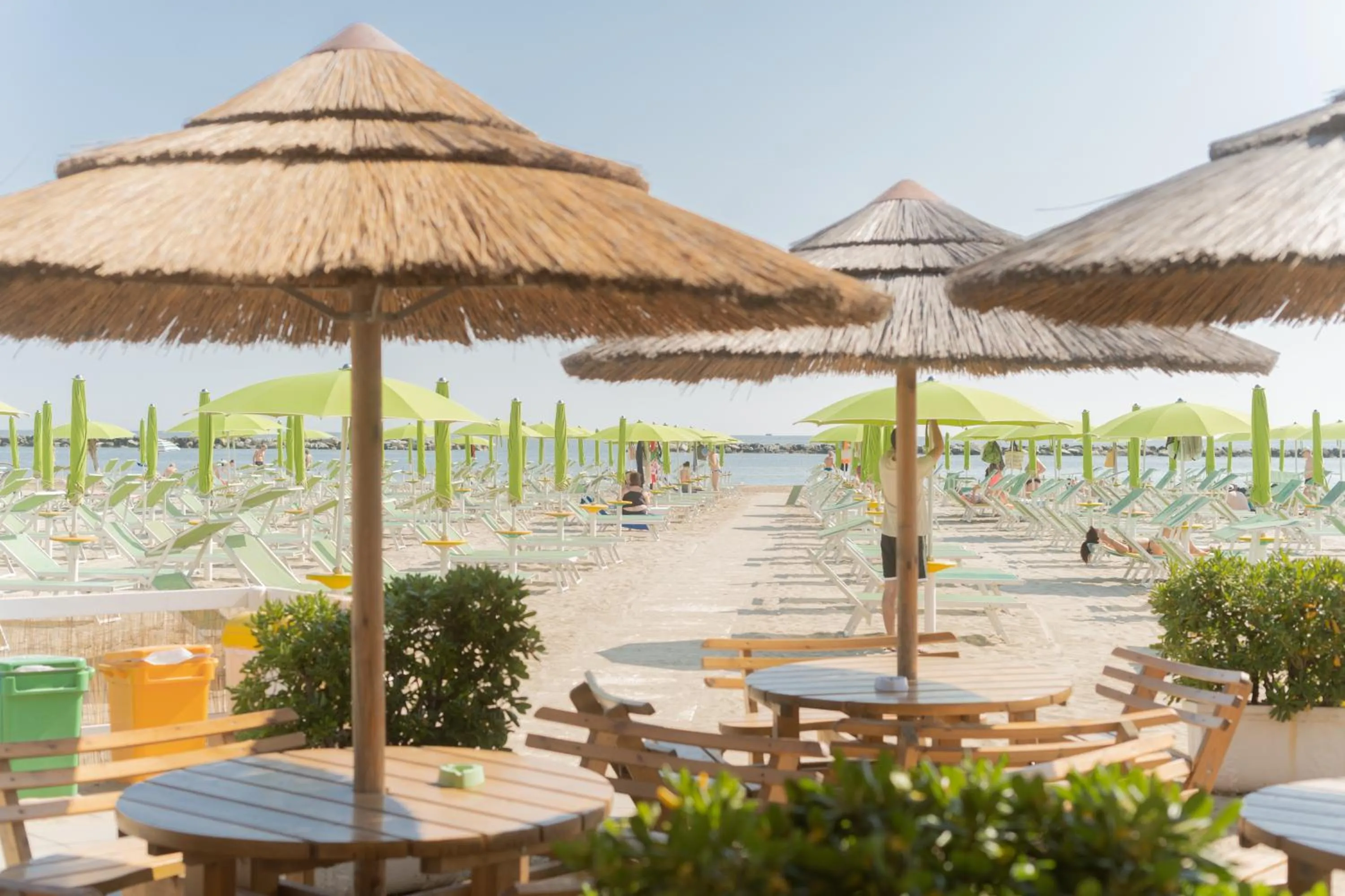 Beach in Hotel Colorado Cesenatico