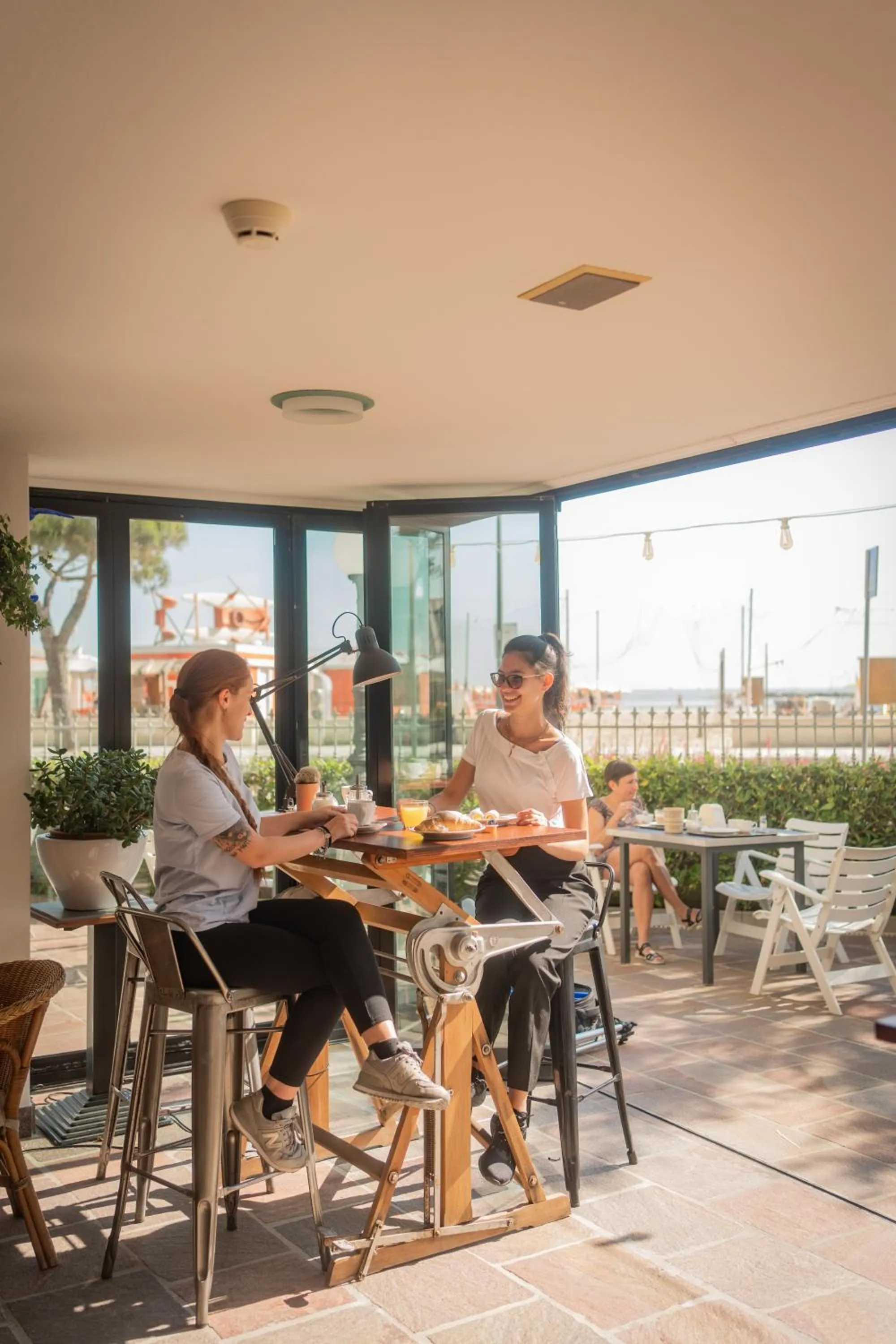 Patio in Hotel Colorado Cesenatico