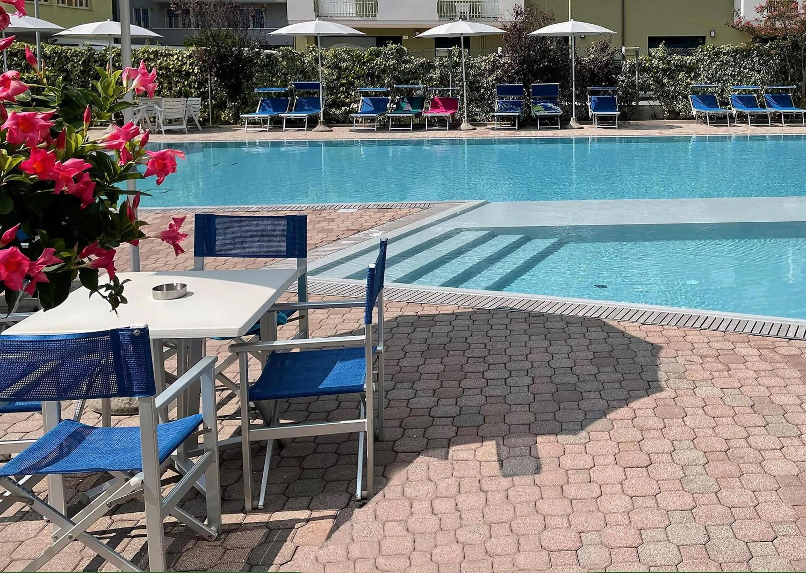 Pool view in Hotel Colorado Cesenatico