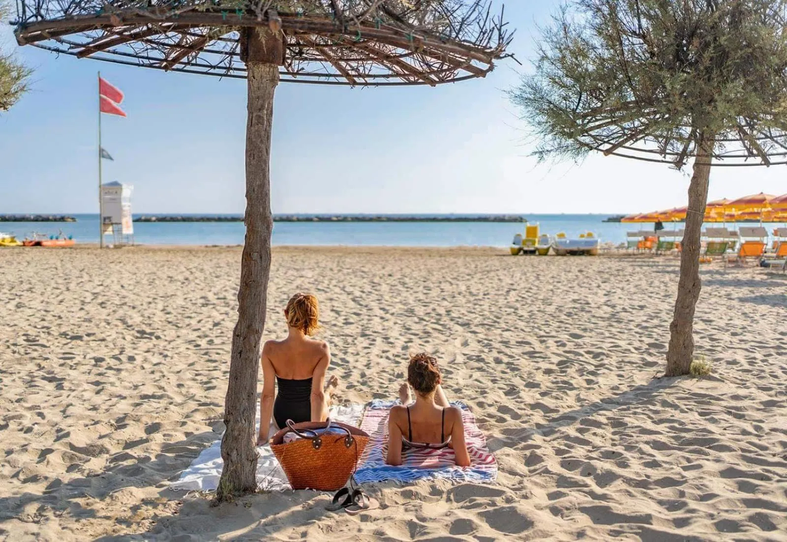 Beach in Hotel Colorado Cesenatico