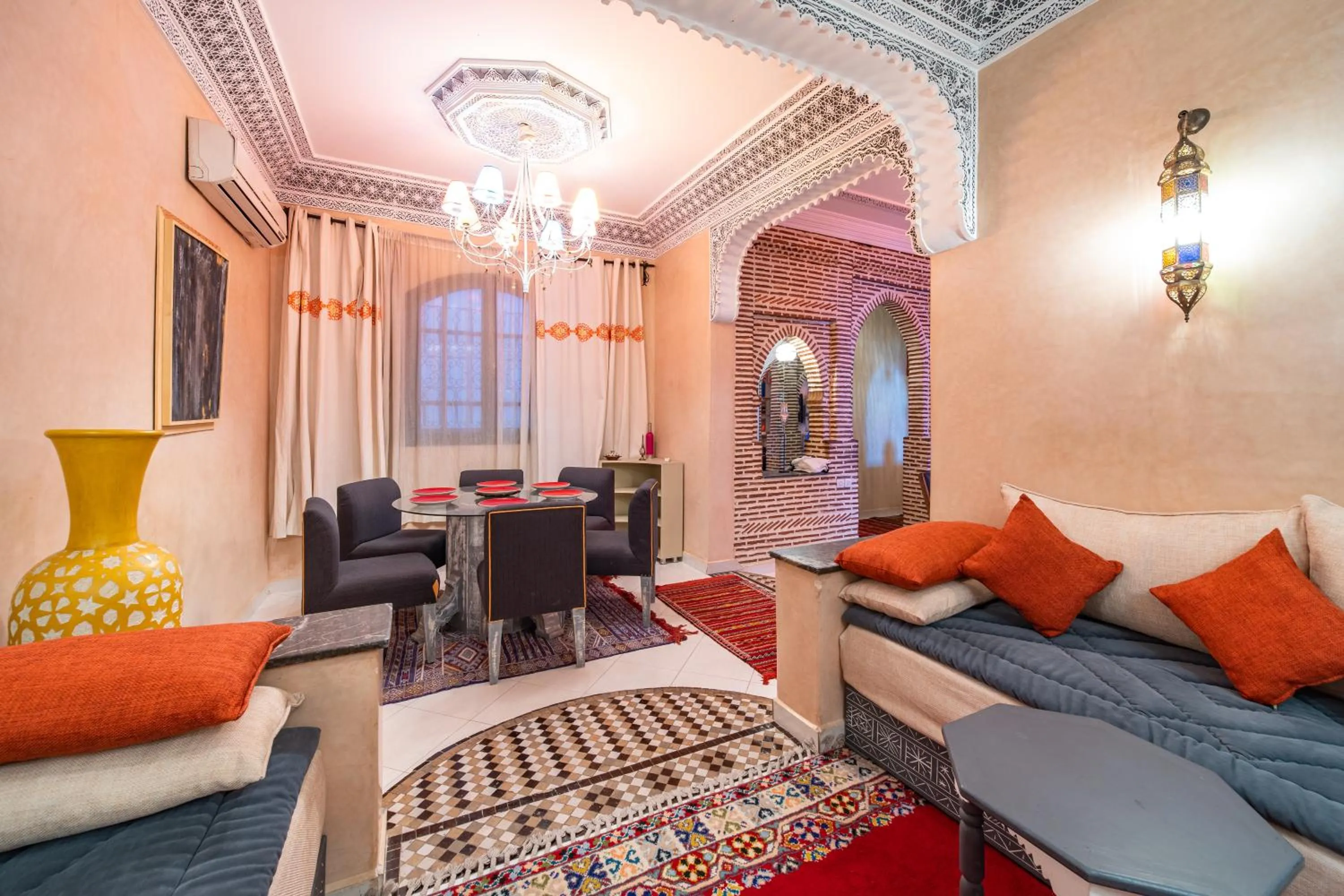 Living room in Riad Appart Arwa