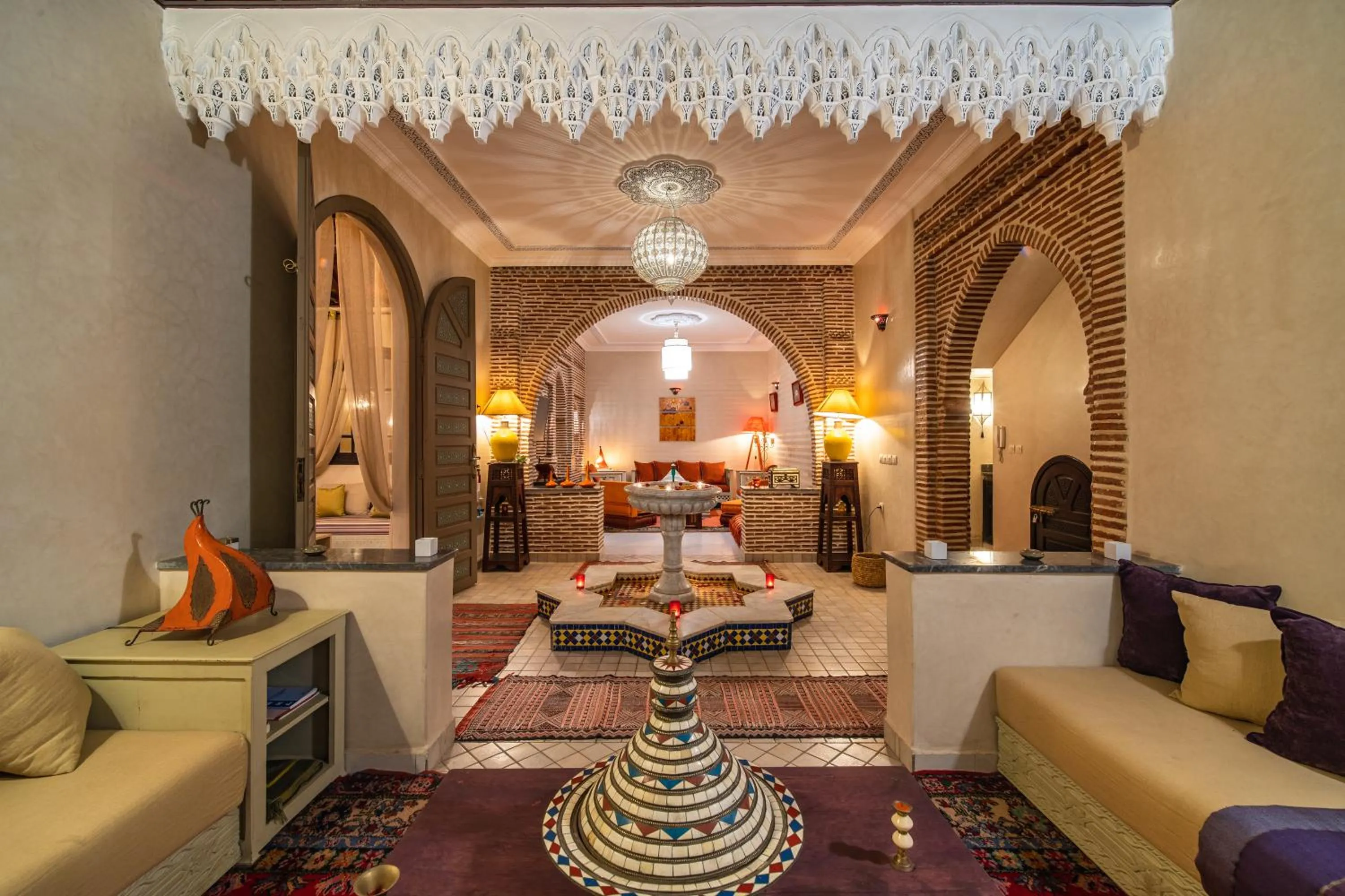 Living room in Riad Appart Arwa