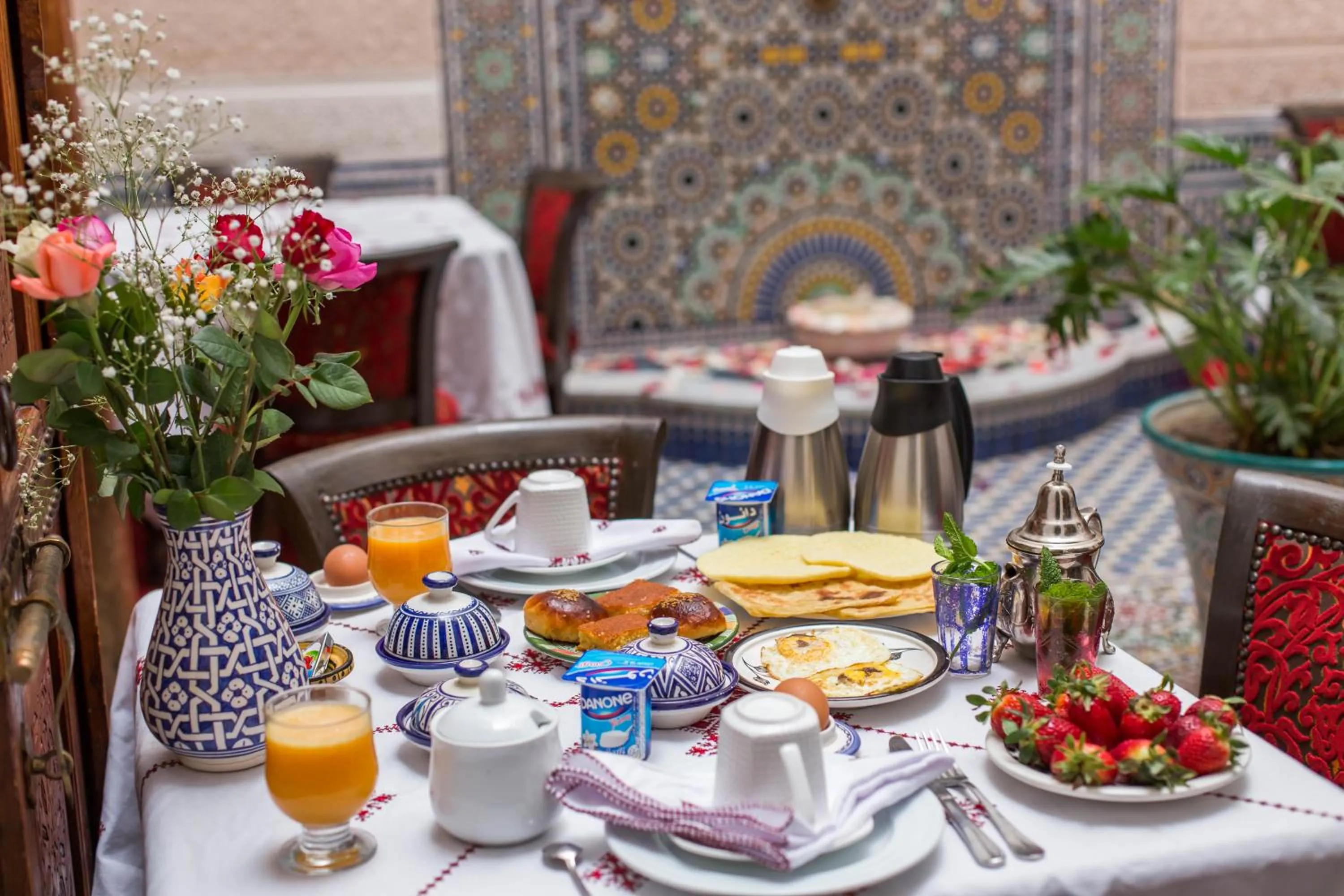 Food close-up in Dar Fes Medina Ziat