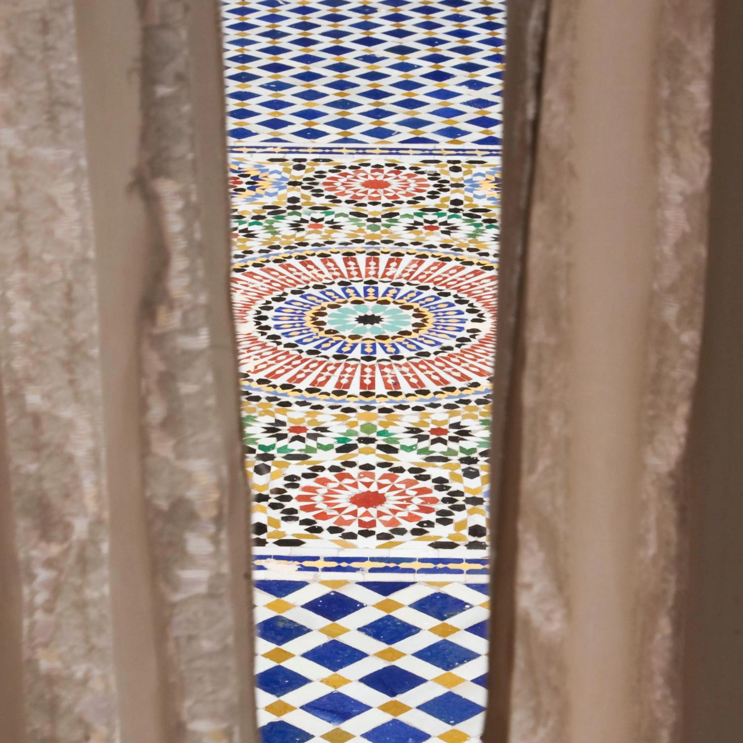 Decorative detail in Dar Fes Medina Ziat