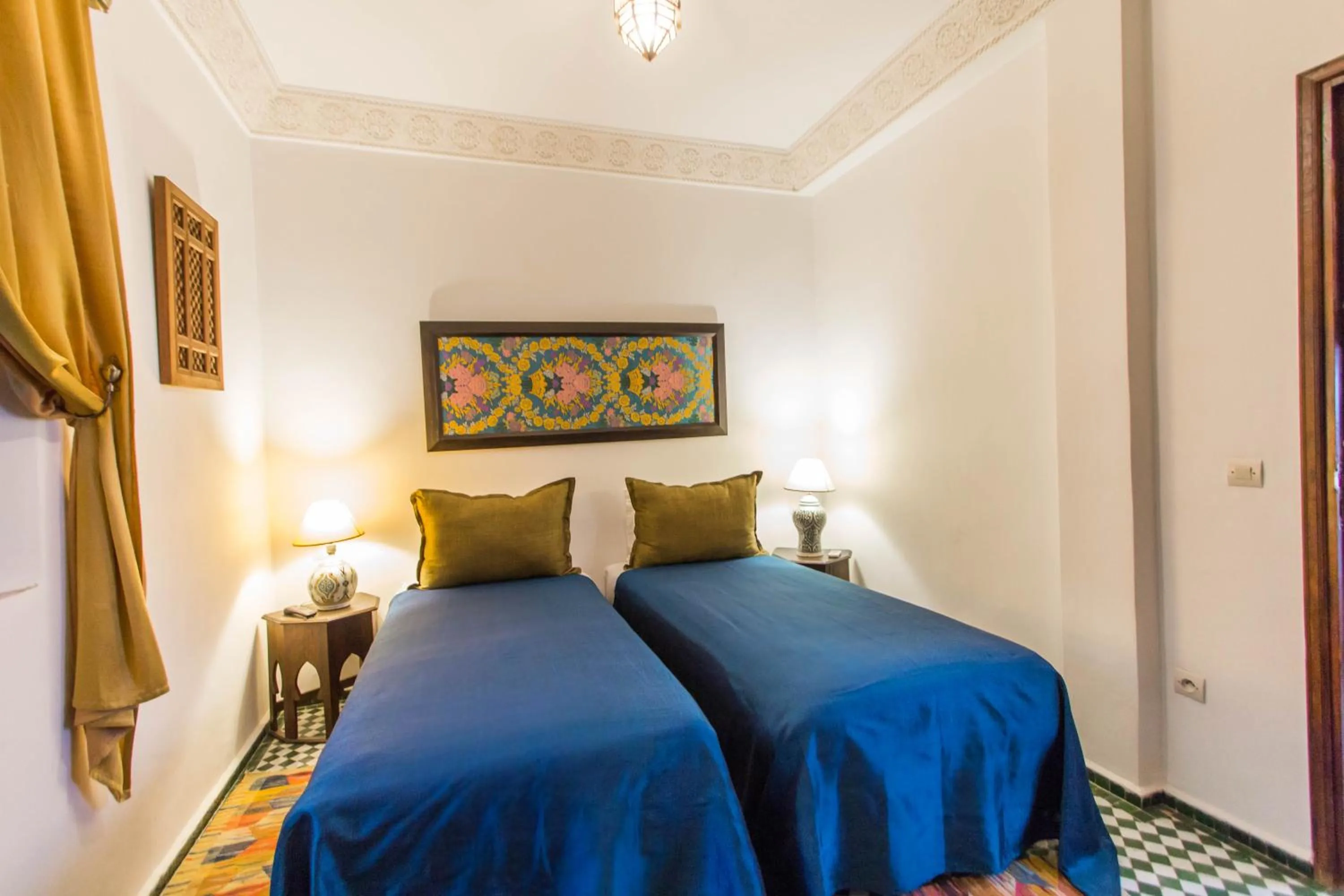 Bed in Dar Fes Medina Ziat