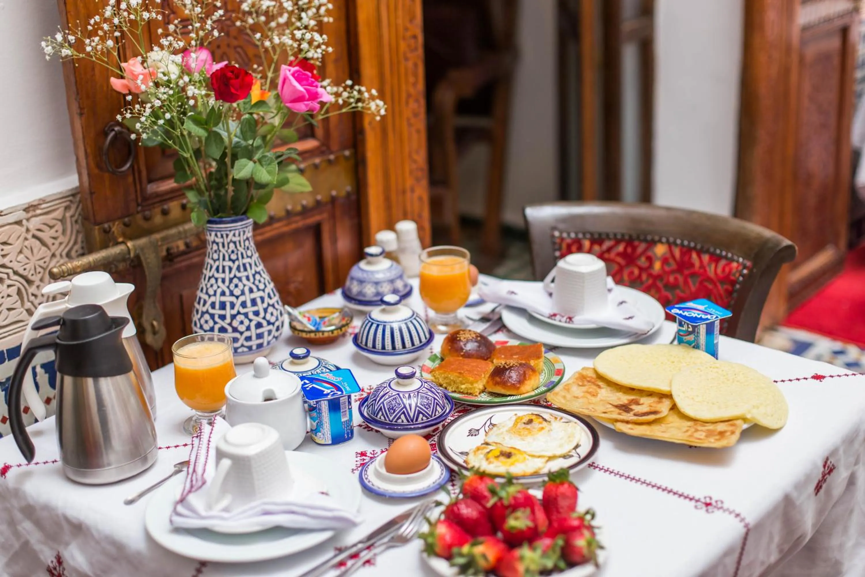 Food close-up in Dar Fes Medina Ziat