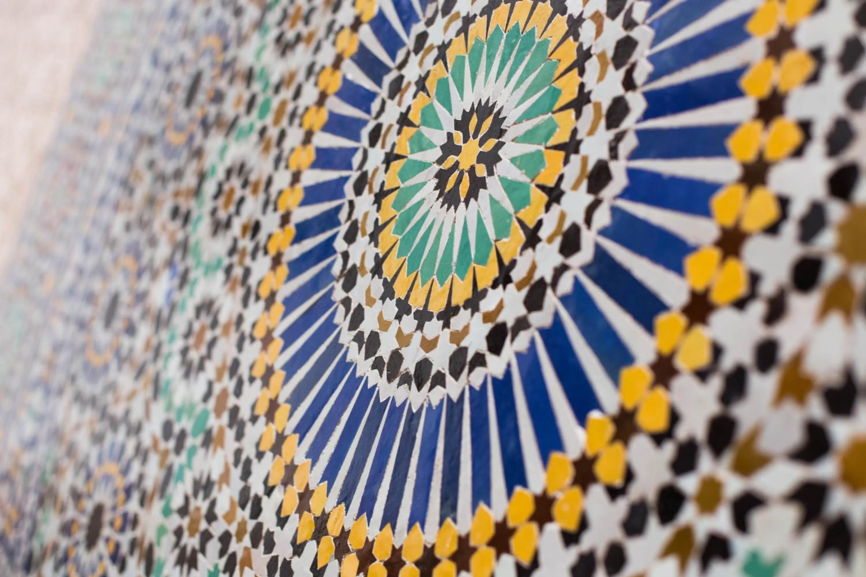 Decorative detail in Dar Fes Medina Ziat