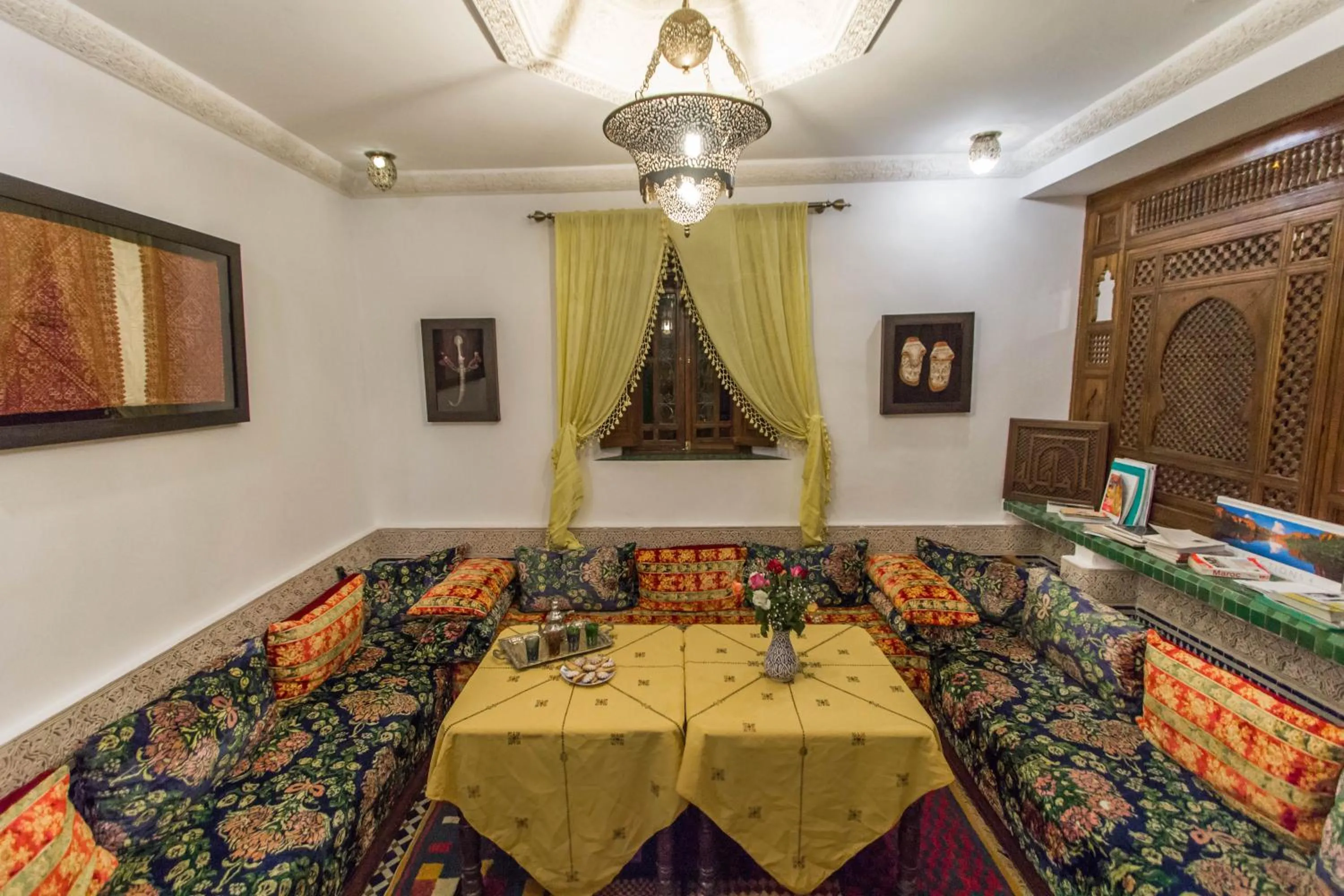 Living room in Dar Fes Medina Ziat