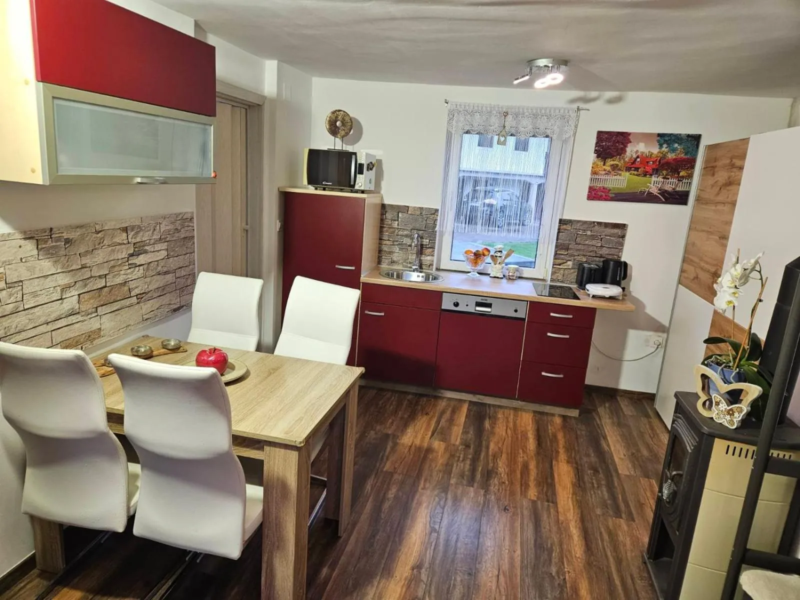 Kitchen or kitchenette in Apartments Karin