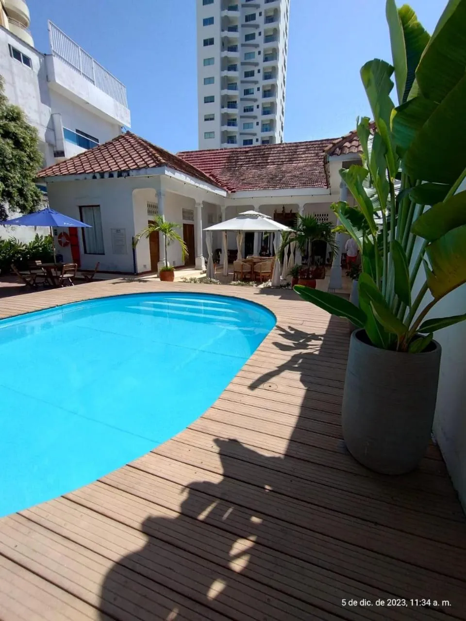 Swimming pool in Casa Bustamante Hotel Boutique