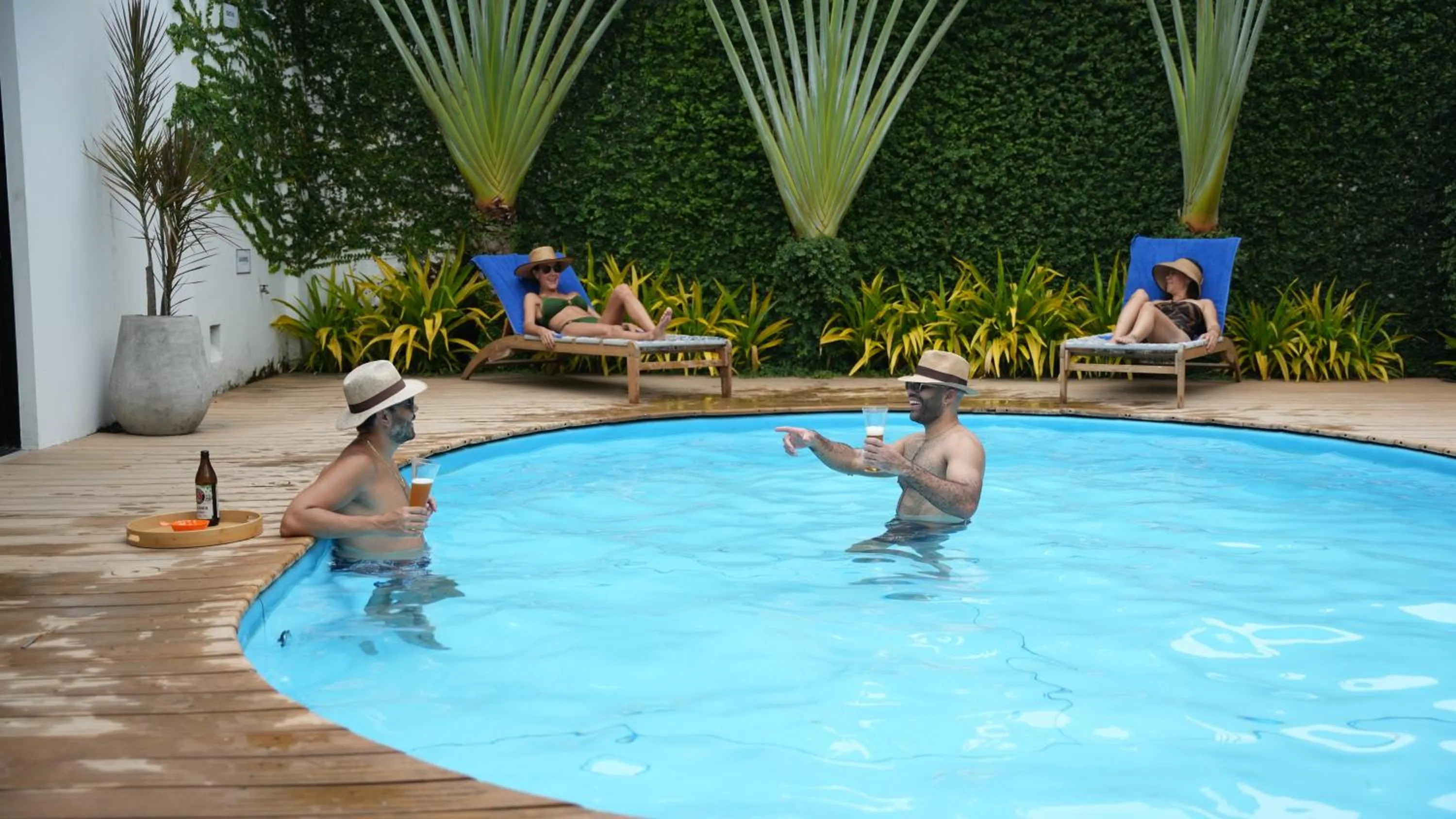 Pool view in Casa Bustamante Hotel Boutique