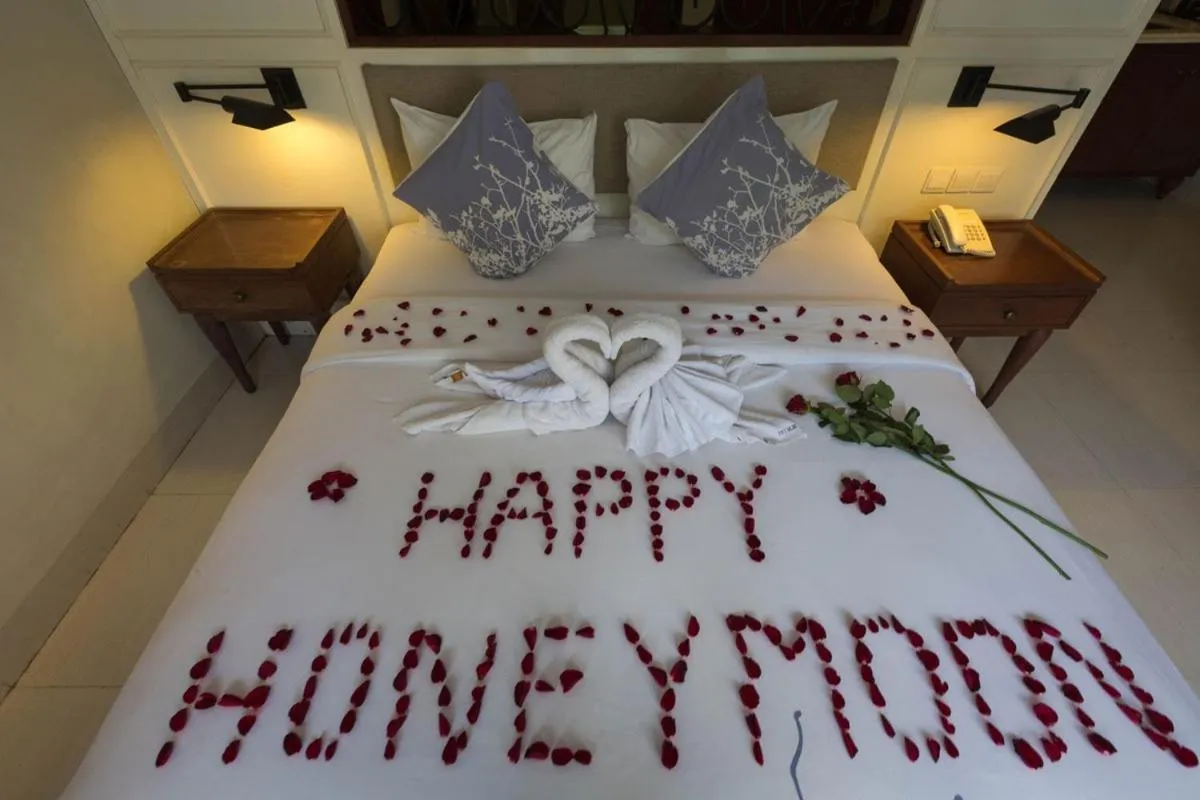 Bed in Seminyak Lagoon All Suites Hotel