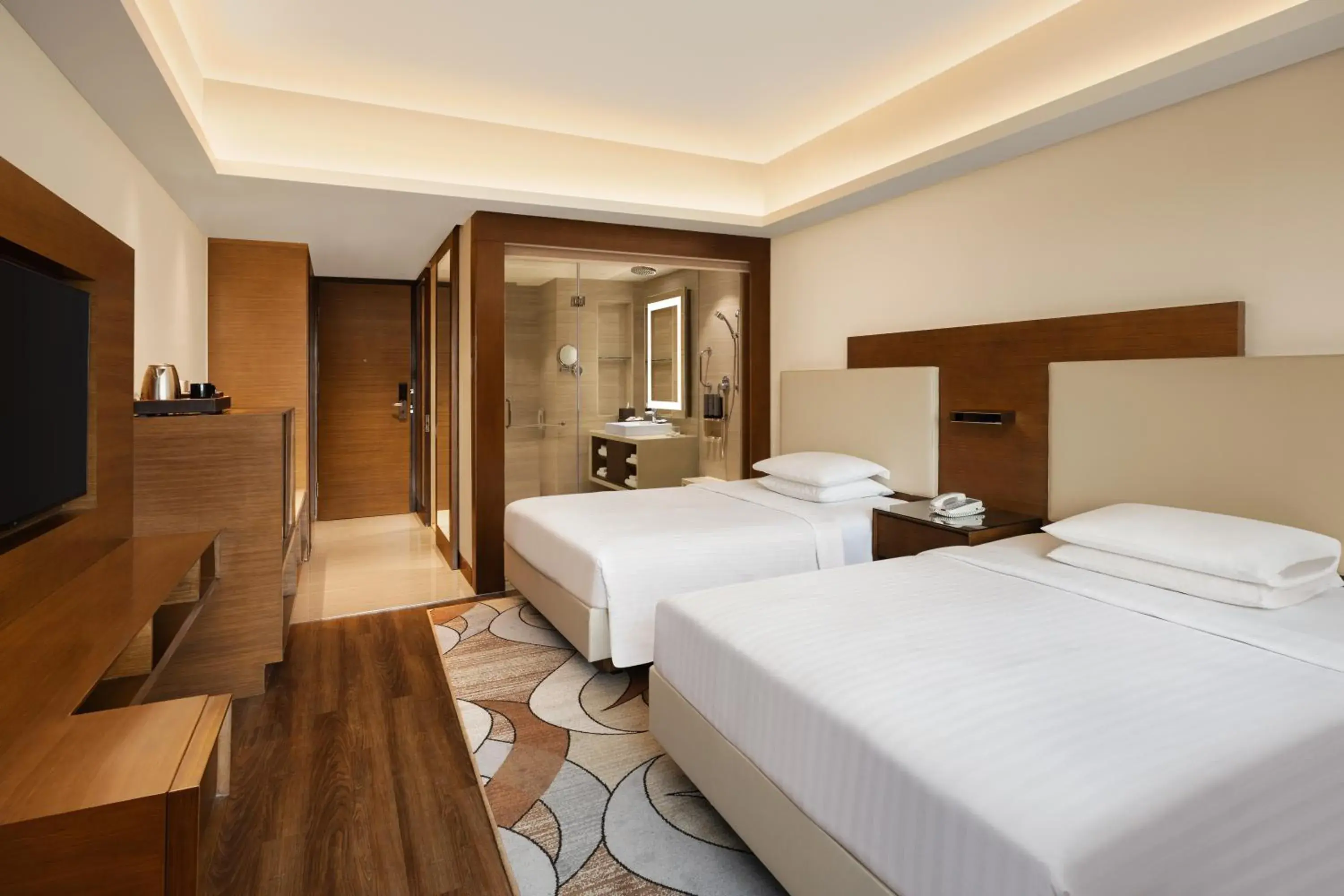 Guest room, 2 Twin Beds, Courtyard view - single occupancy in Courtyard by Marriott Bhopal Guest room, 2 Twin Beds, Courtyard view - single occupancy in Courtyard by Marriott Bhopal