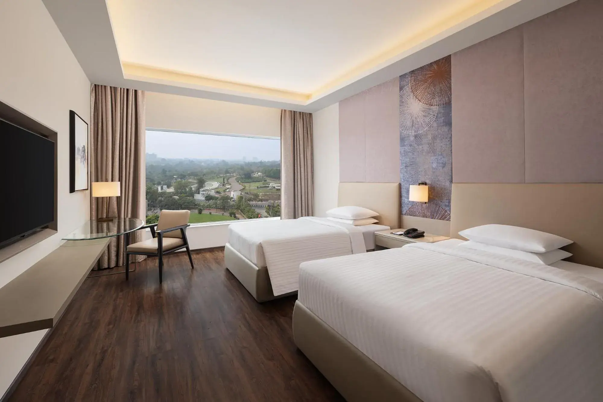 Premium, Guest room, 2 Twins, Executive Lounge Access, 2 pieces laundry per day - single occupancy in Courtyard by Marriott Bhopal Premium, Guest room, 2 Twins, Executive Lounge Access, 2 pieces laundry per day - single occupancy in Courtyard by Marriott Bhopal