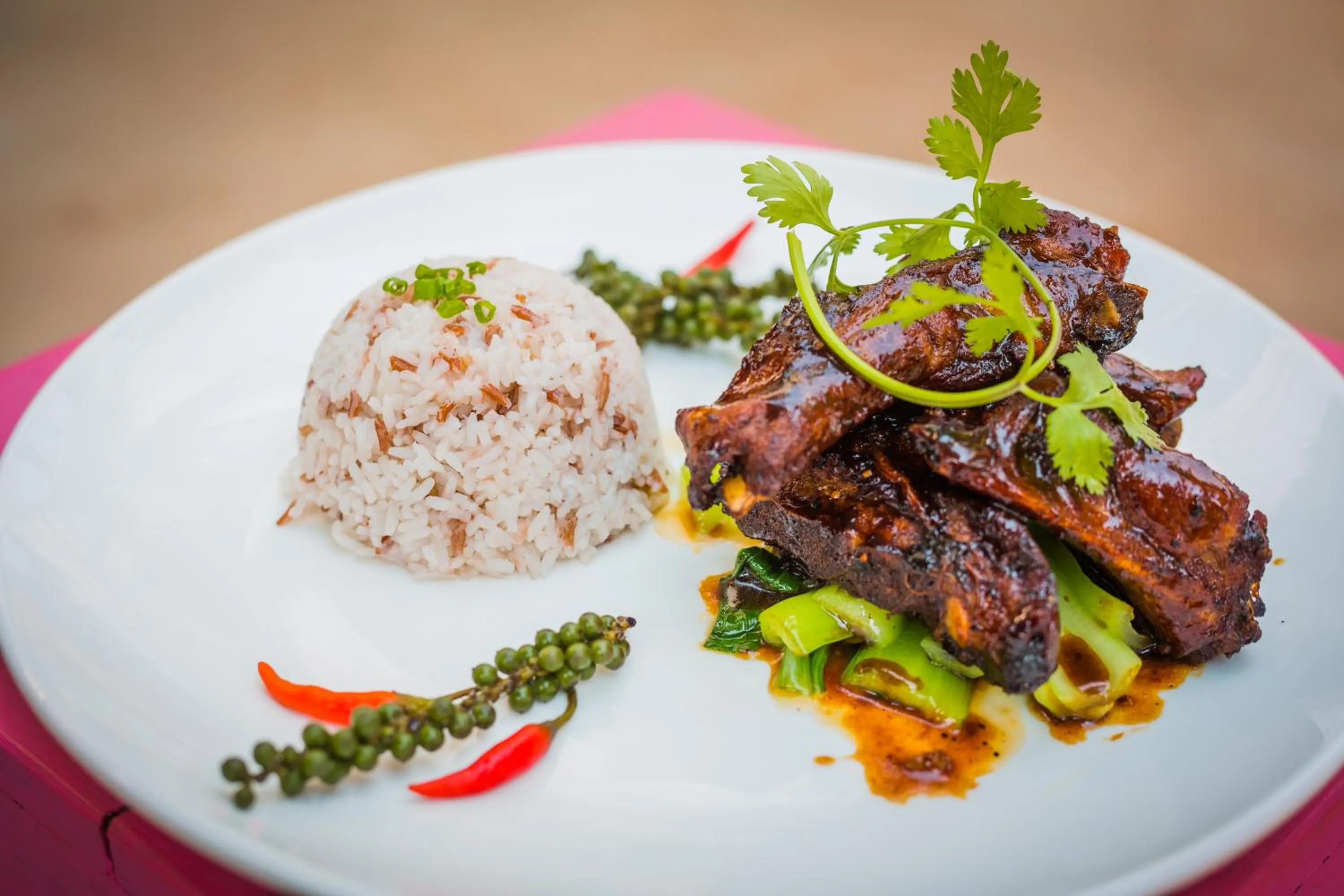 Food close-up in Baby Elephant Boutique Hotel