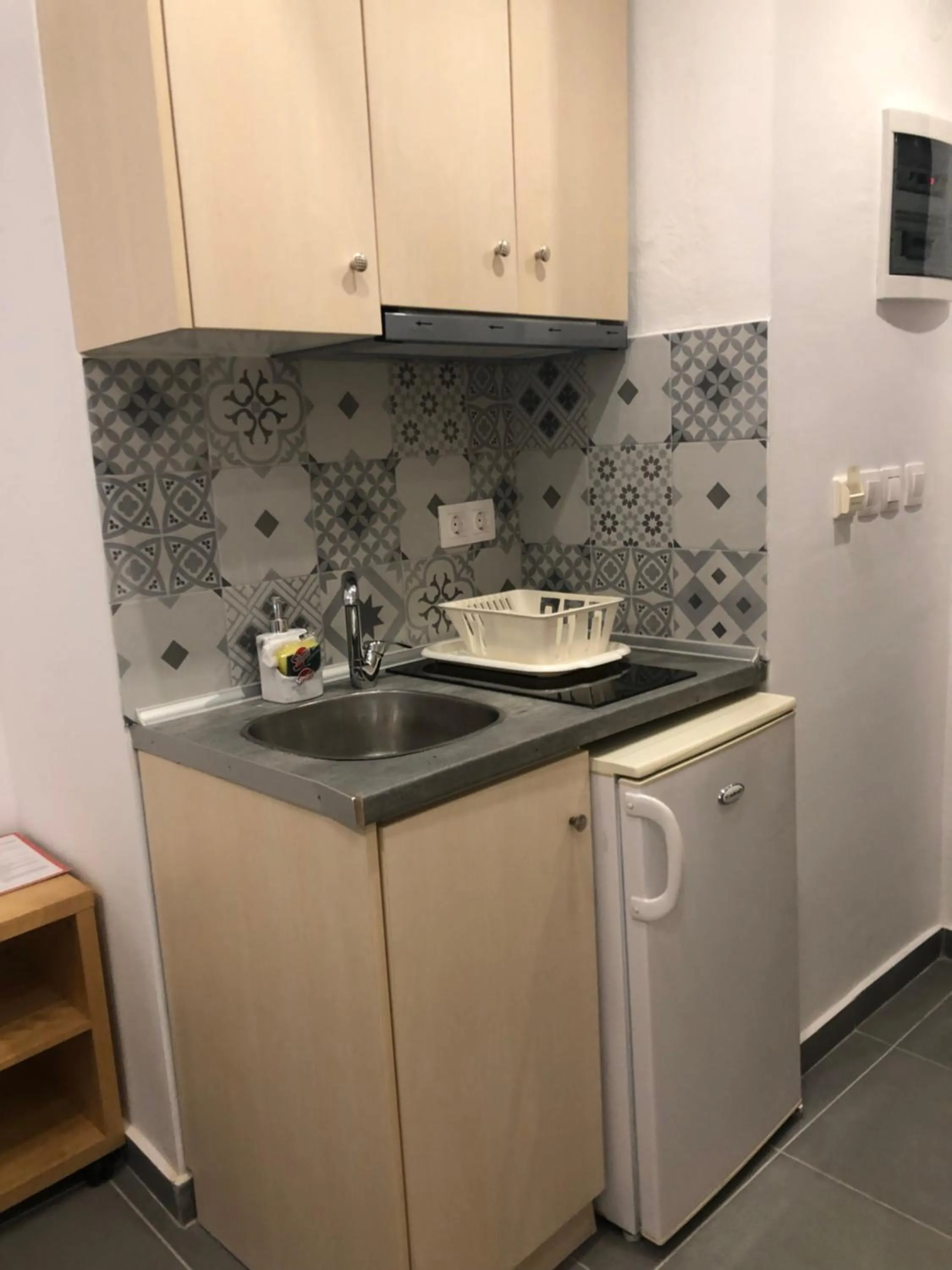 Kitchen or kitchenette in Ammos Hotel