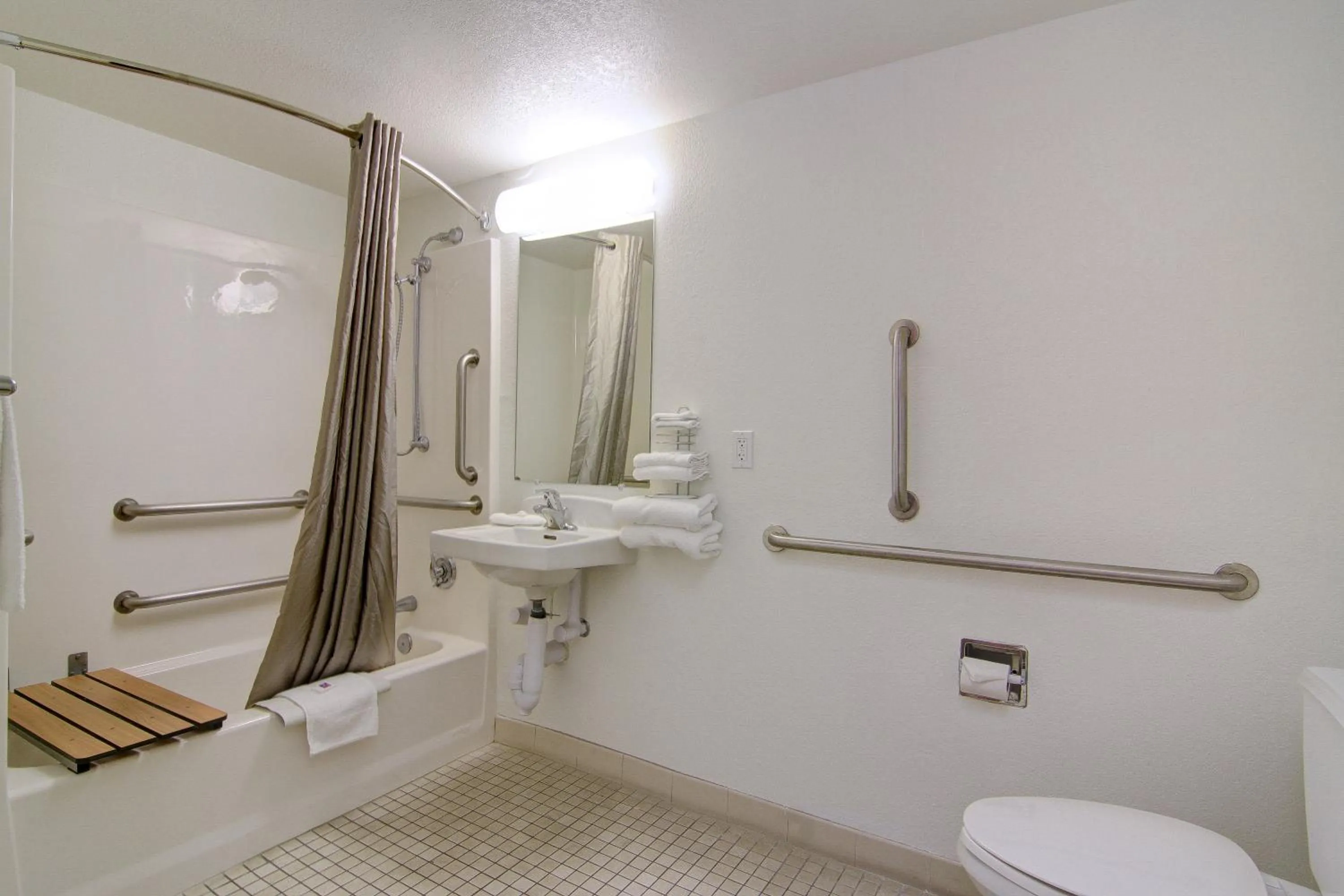 Bathroom in Motel 6 Old town Scottsdale Fashion Square