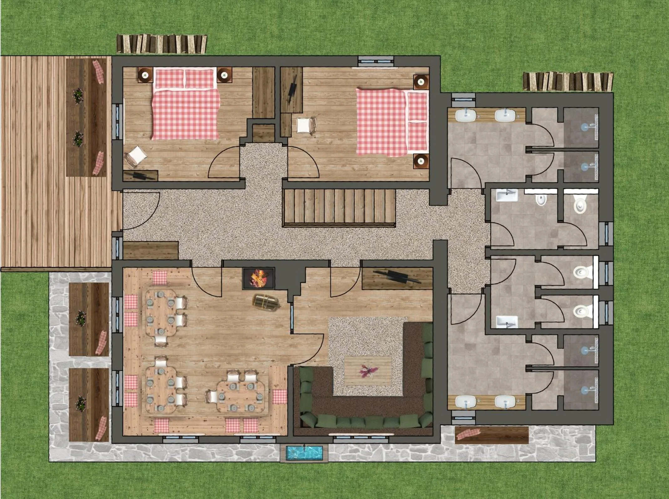 Floor plan in Golmerhaus