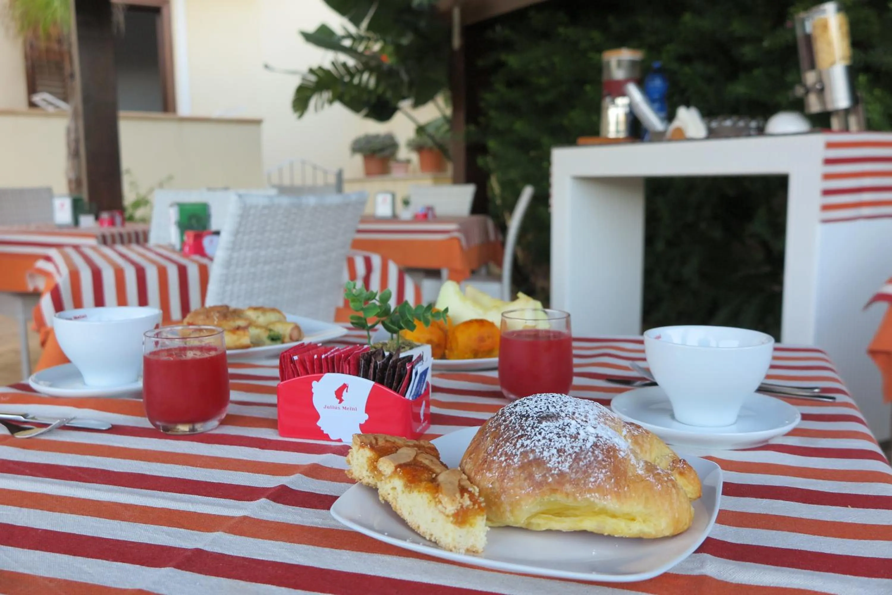 Italian breakfast in Trigrana Vacanze Hotel
