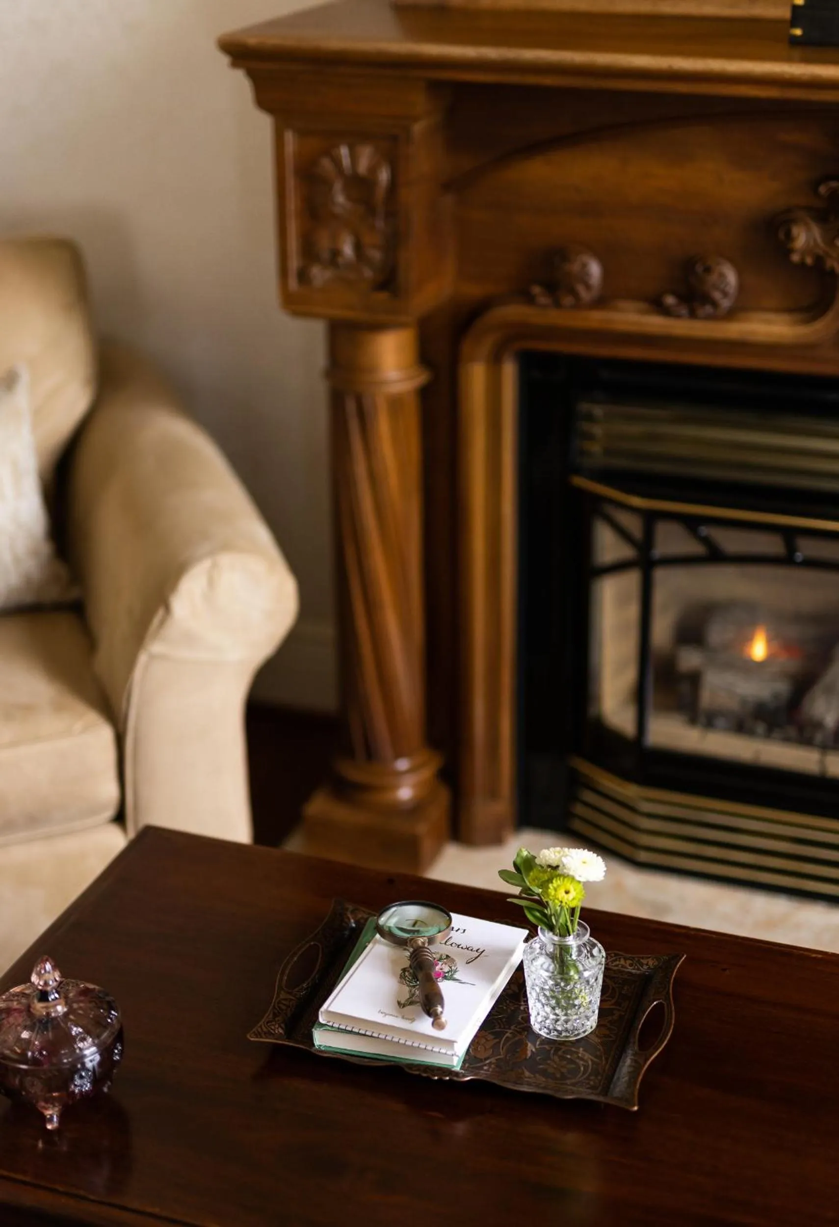 Living room in Seven Gables Inn on Monterey Bay, A Kirkwood Collection Hotel