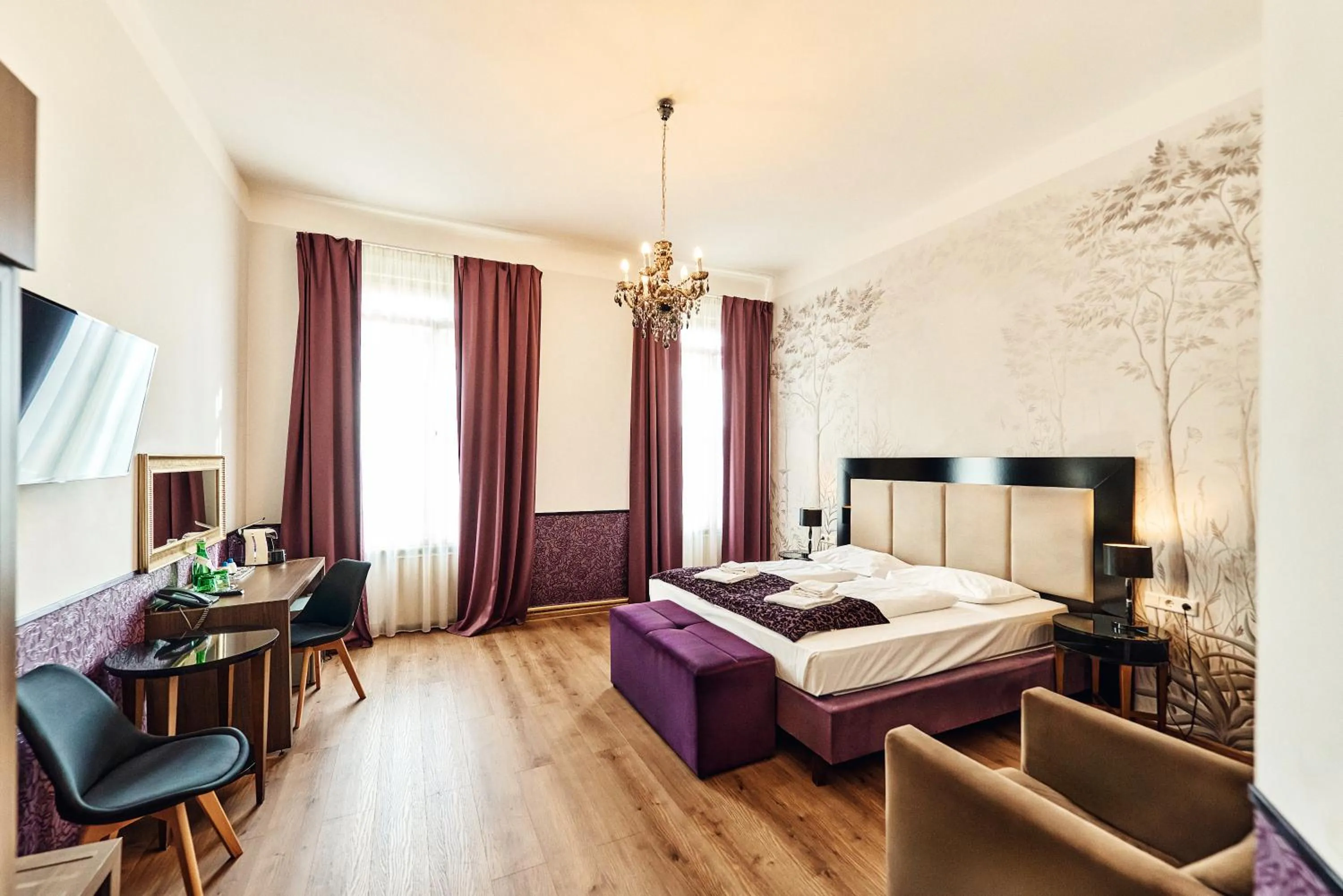 Bed in Hotel Pension Baron am Schottentor