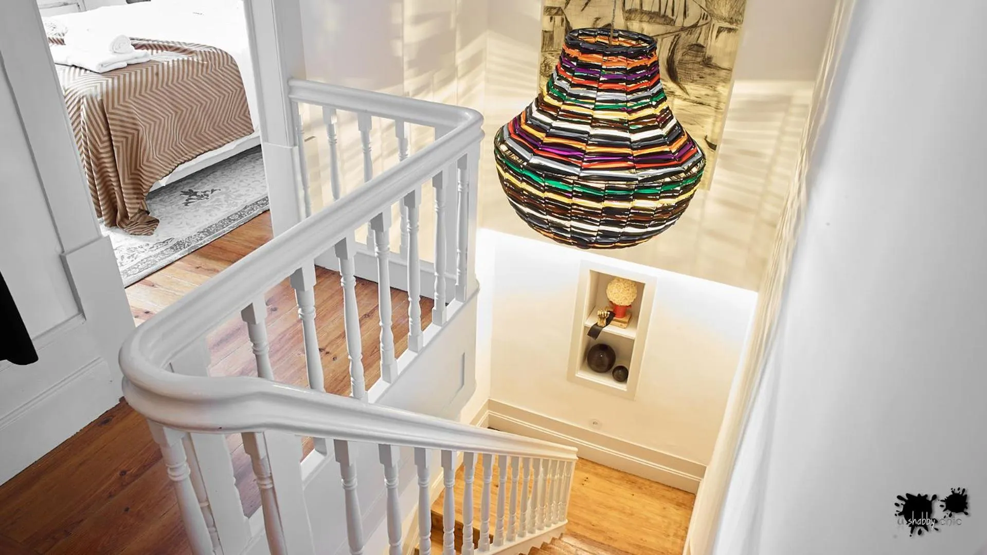 Decorative detail, Bed in República Guest House