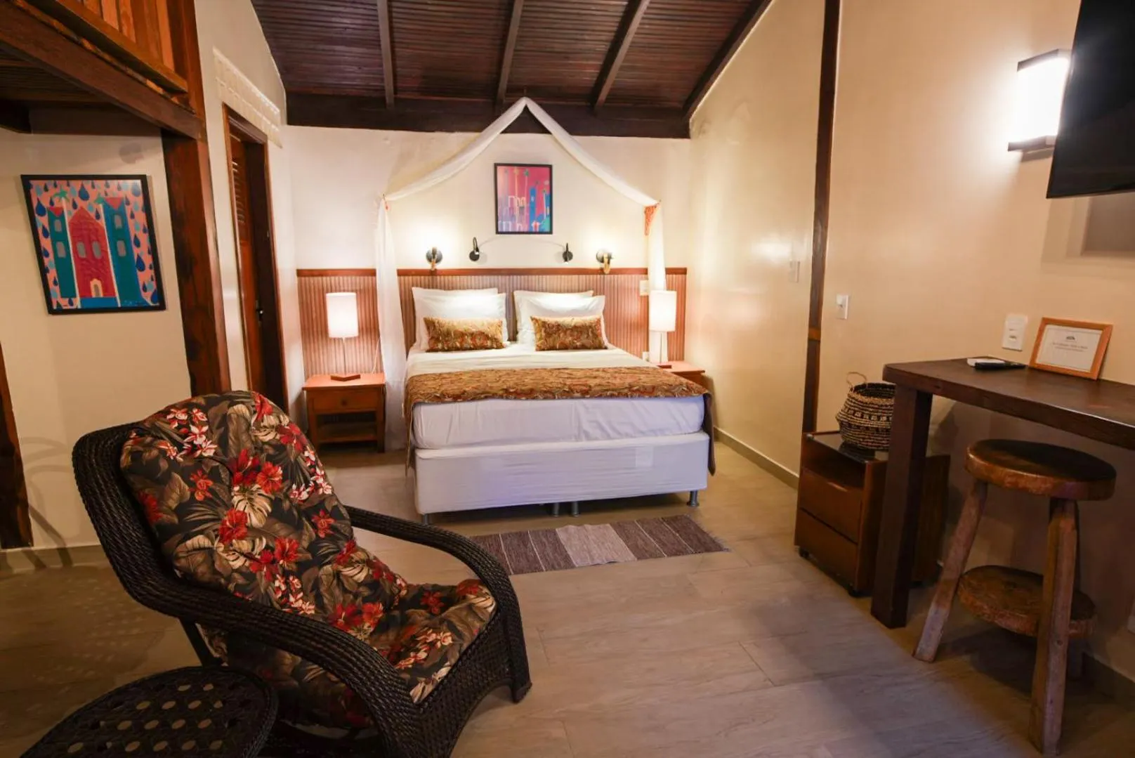 Bed in Chalés Terraviva