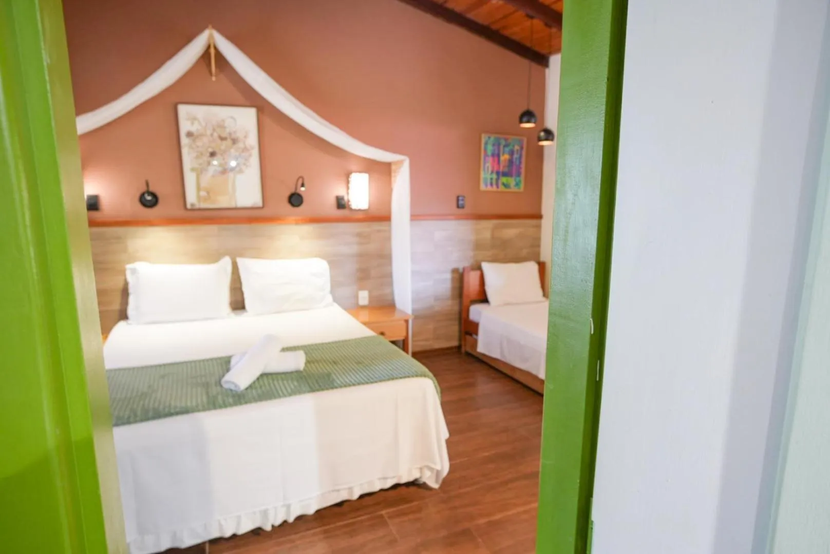 Bed in Chalés Terraviva