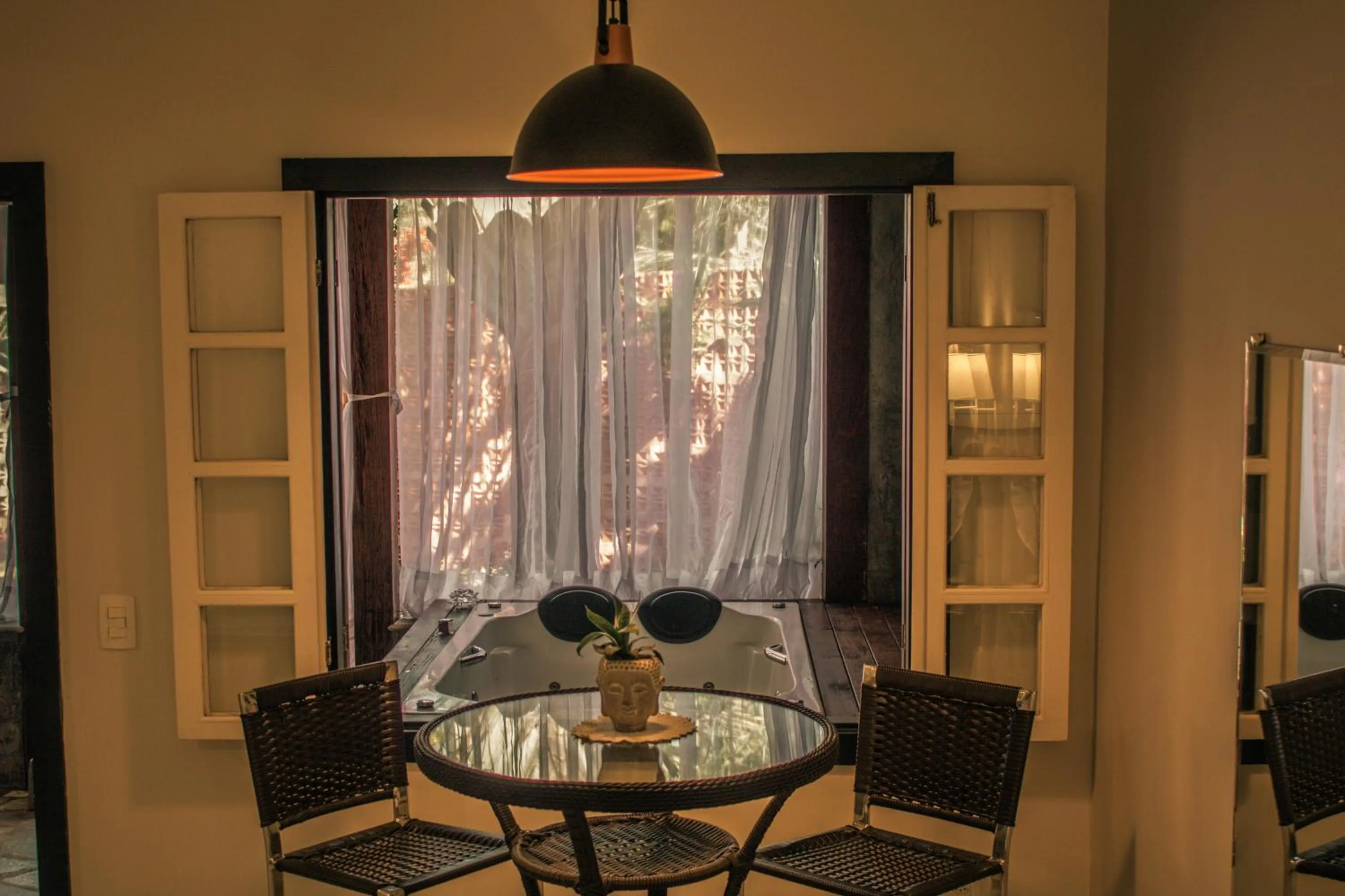 Dining area in Chalés Terraviva