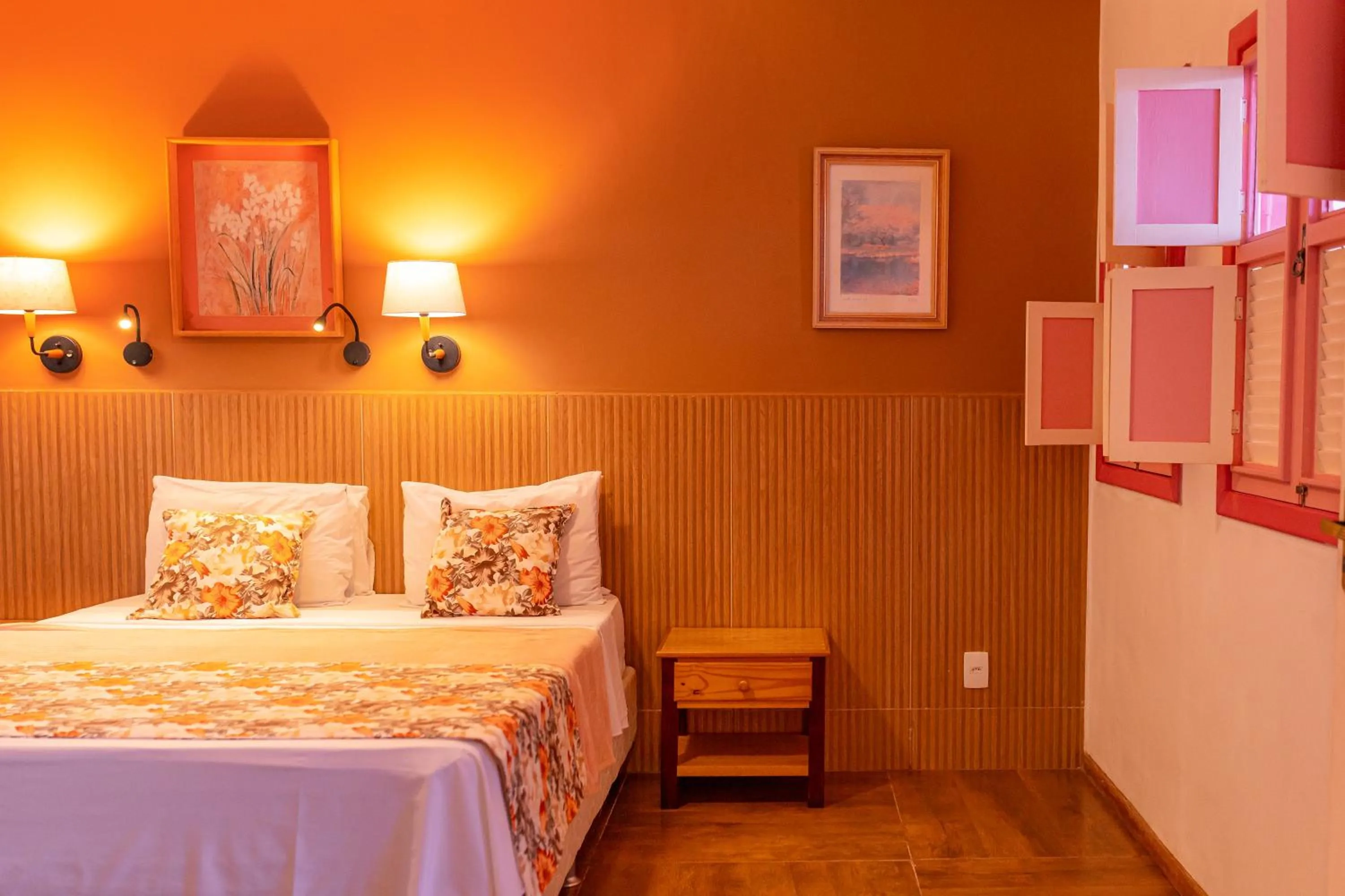 Bed in Chalés Terraviva