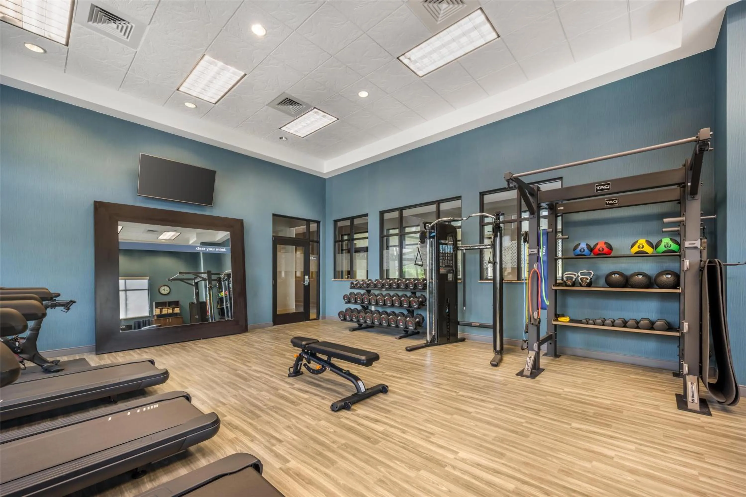 Fitness centre/facilities in Hampton Inn and Suites Coeur d'Alene