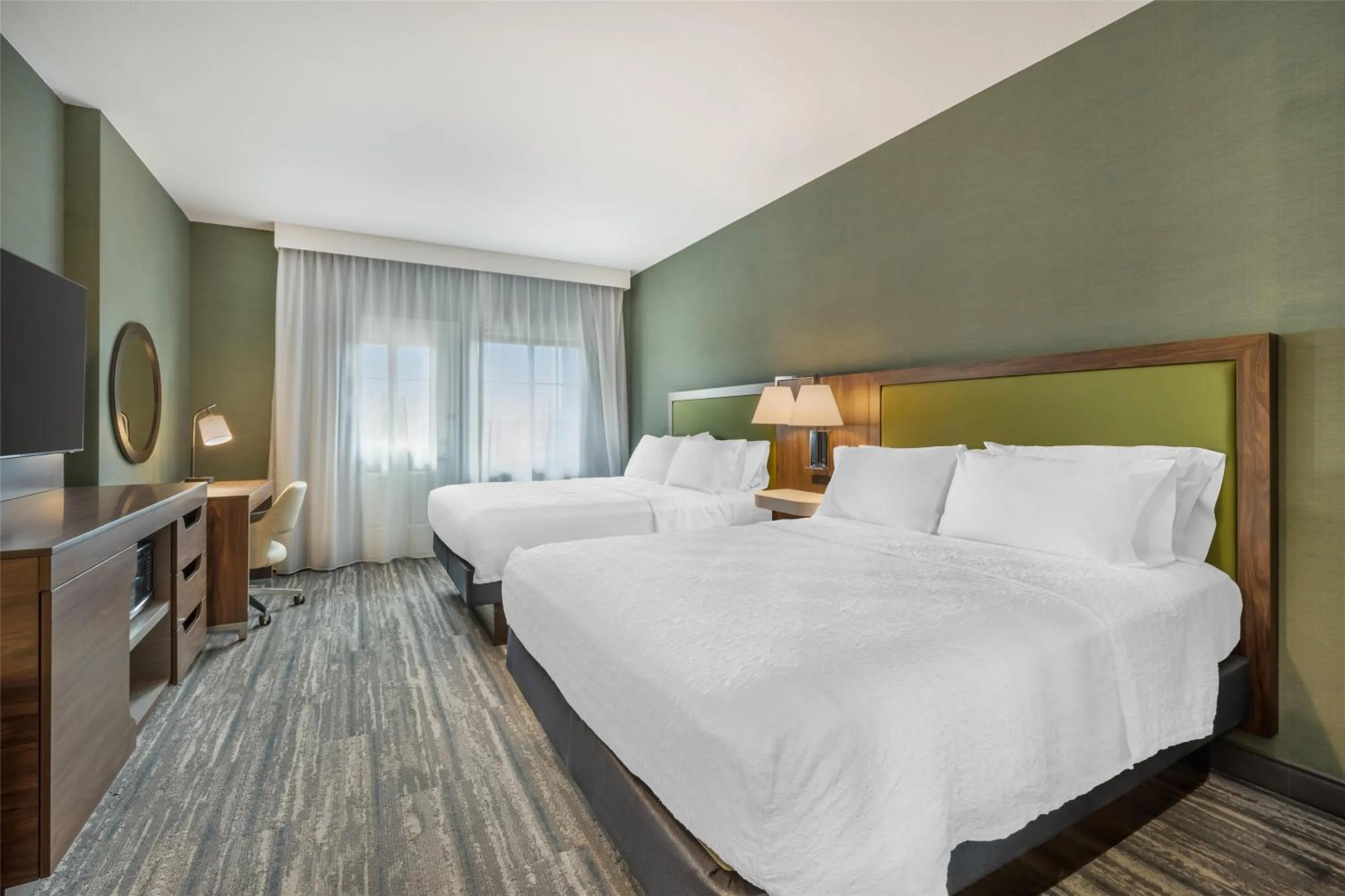 Bed in Hampton Inn and Suites Coeur d'Alene