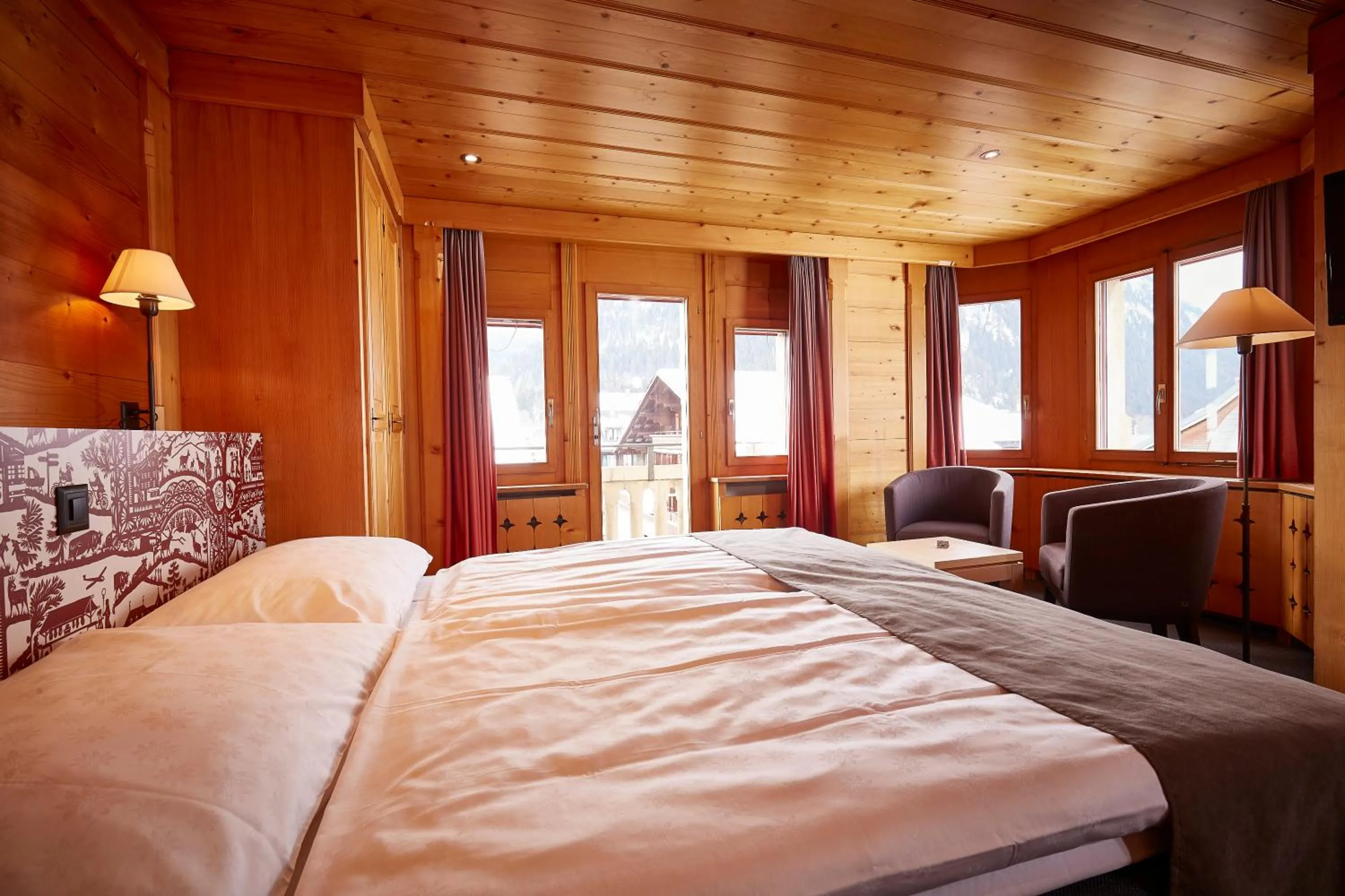 Bedroom, Bed in Hotel Landhaus