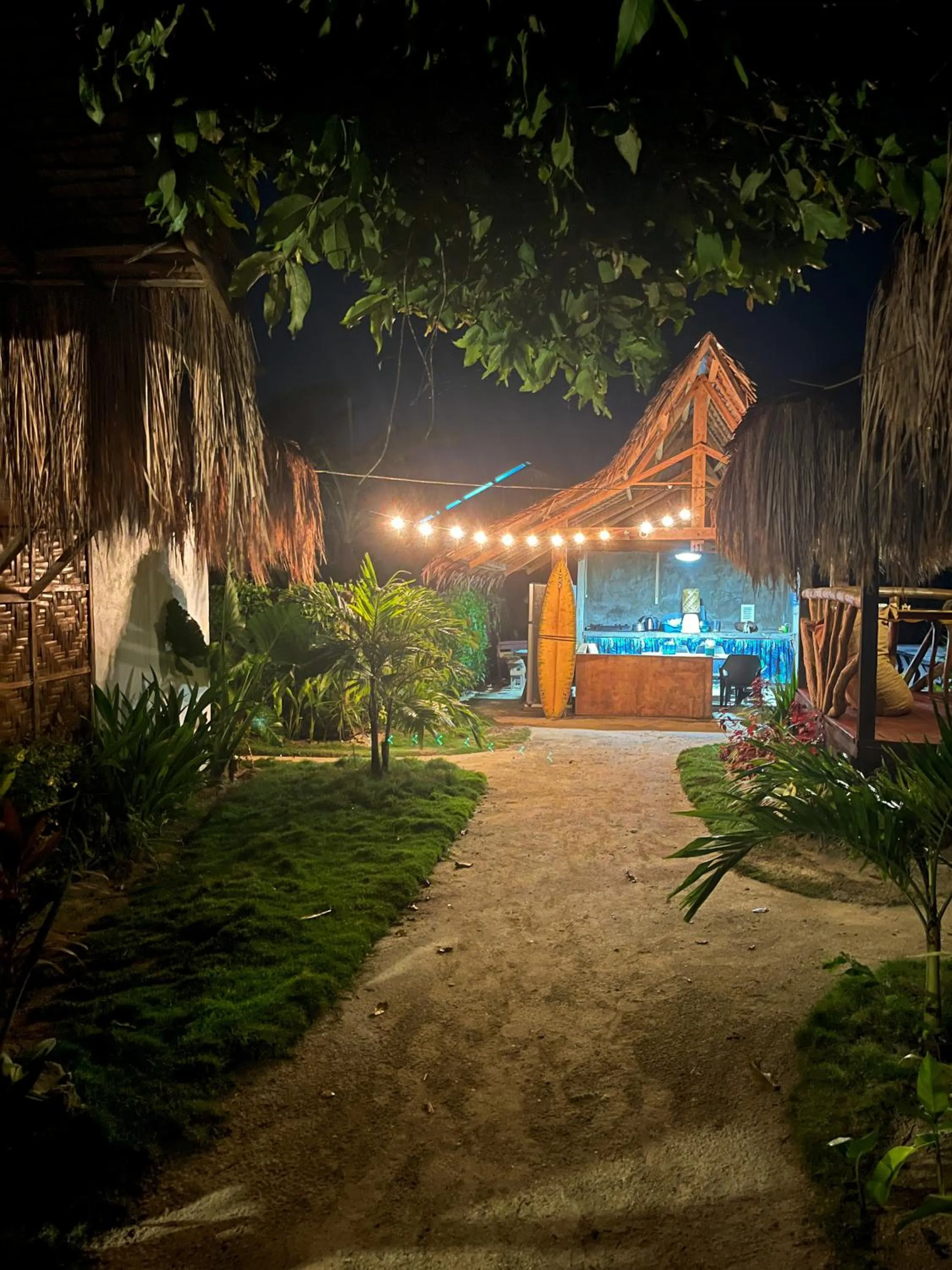 Communal kitchen in Siargao Tropic Hostel
