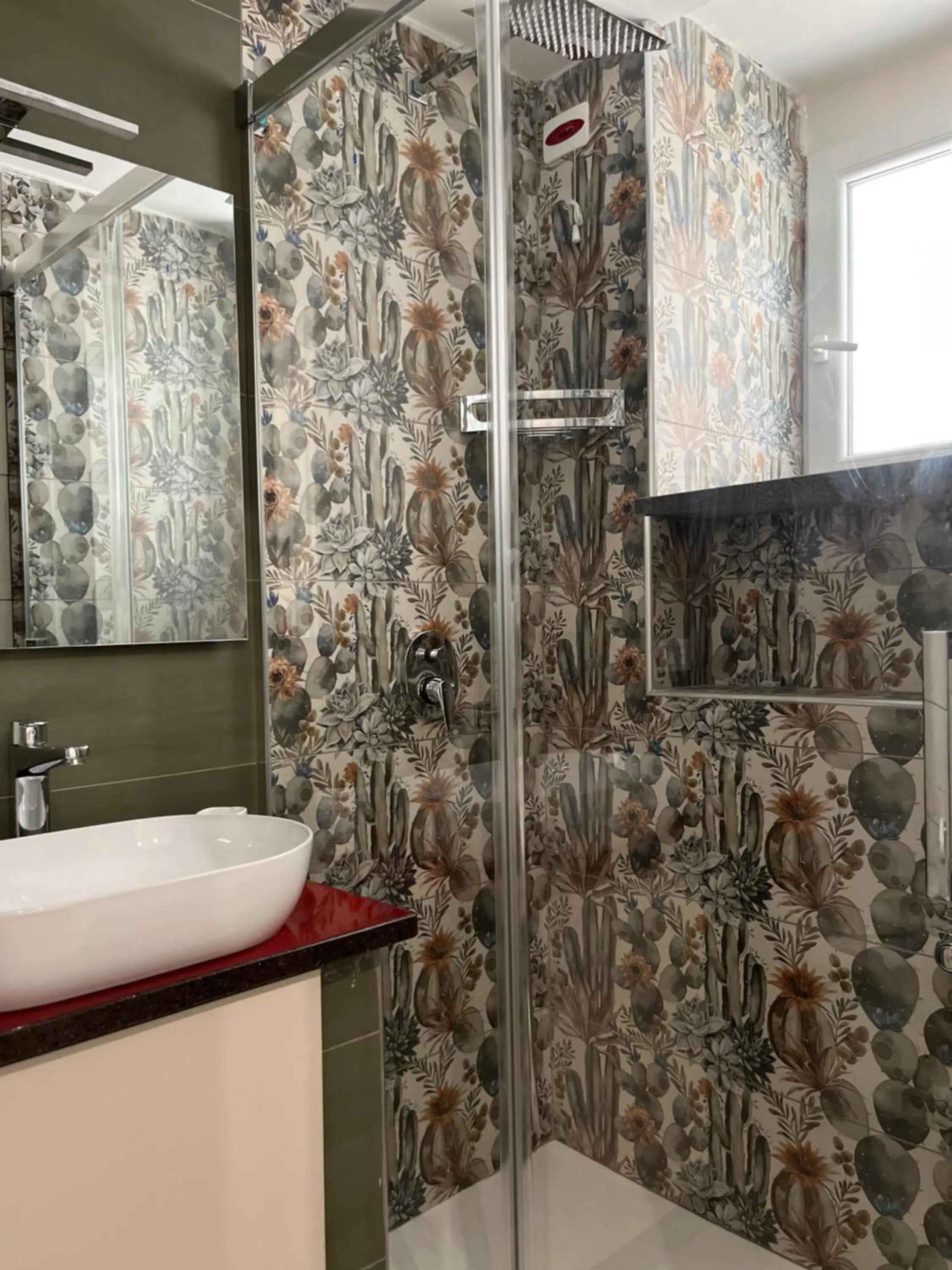 Shower in B&B Villa Filù