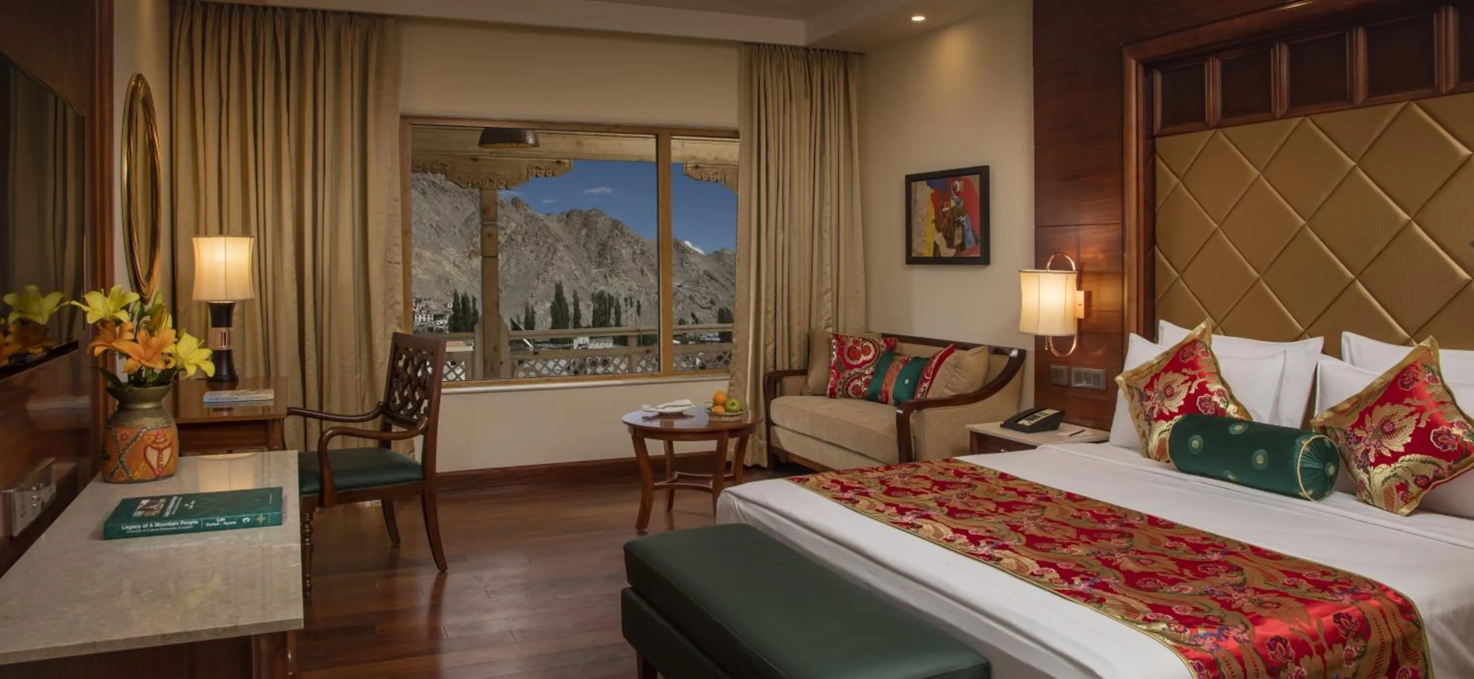 Bed in The Grand Dragon Ladakh