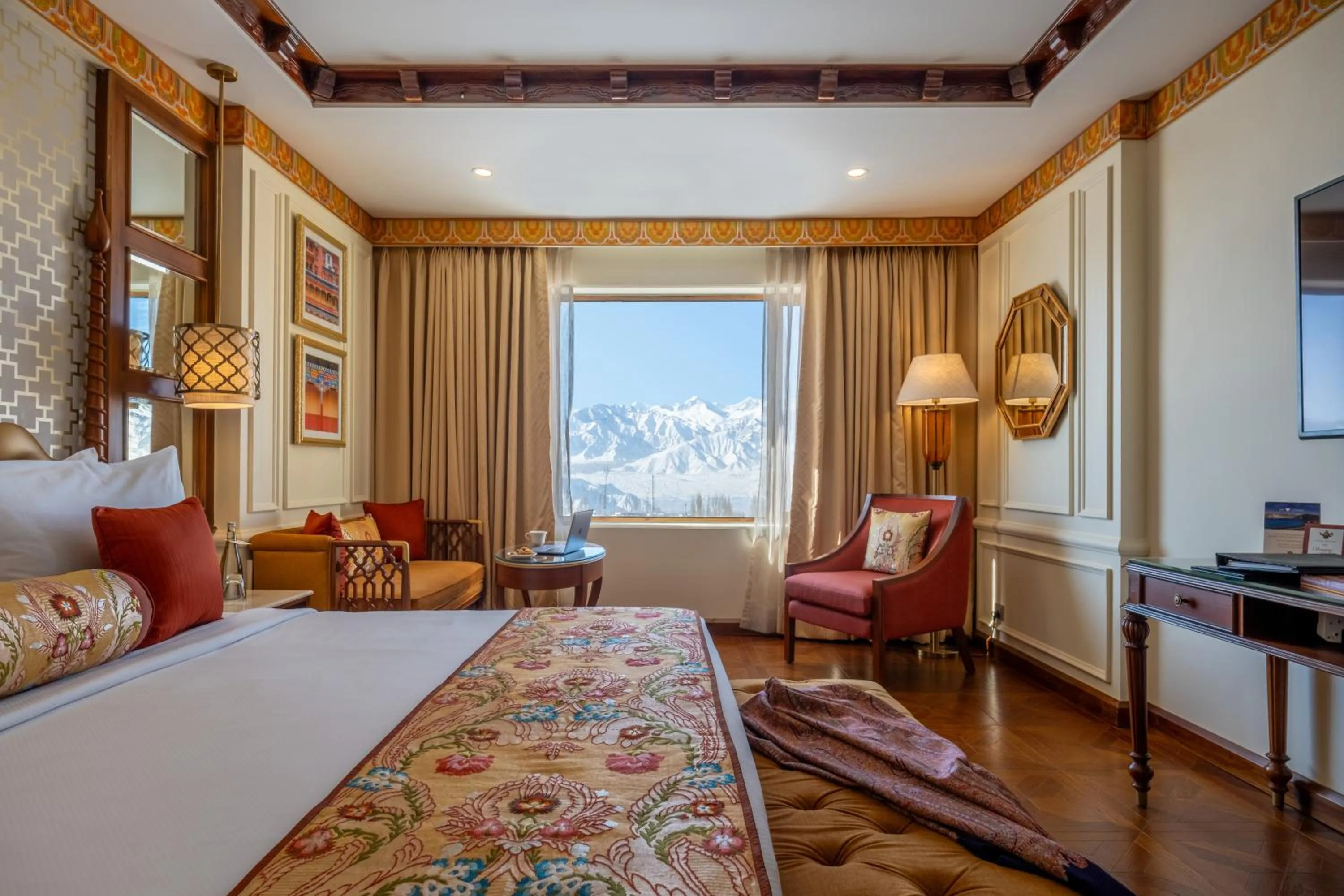 Bed in The Grand Dragon Ladakh