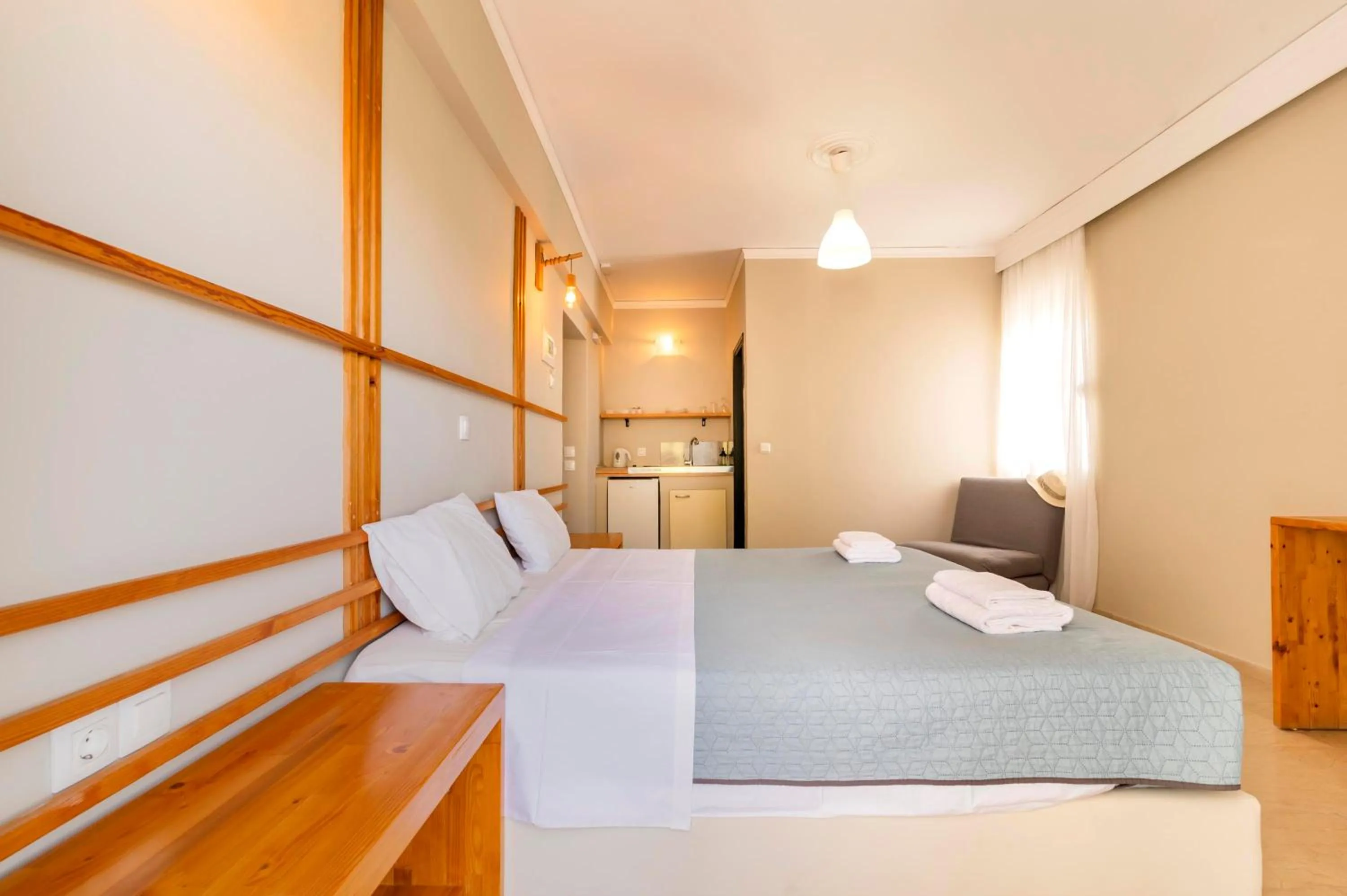 Bed in Lefka Hotel & Apartments