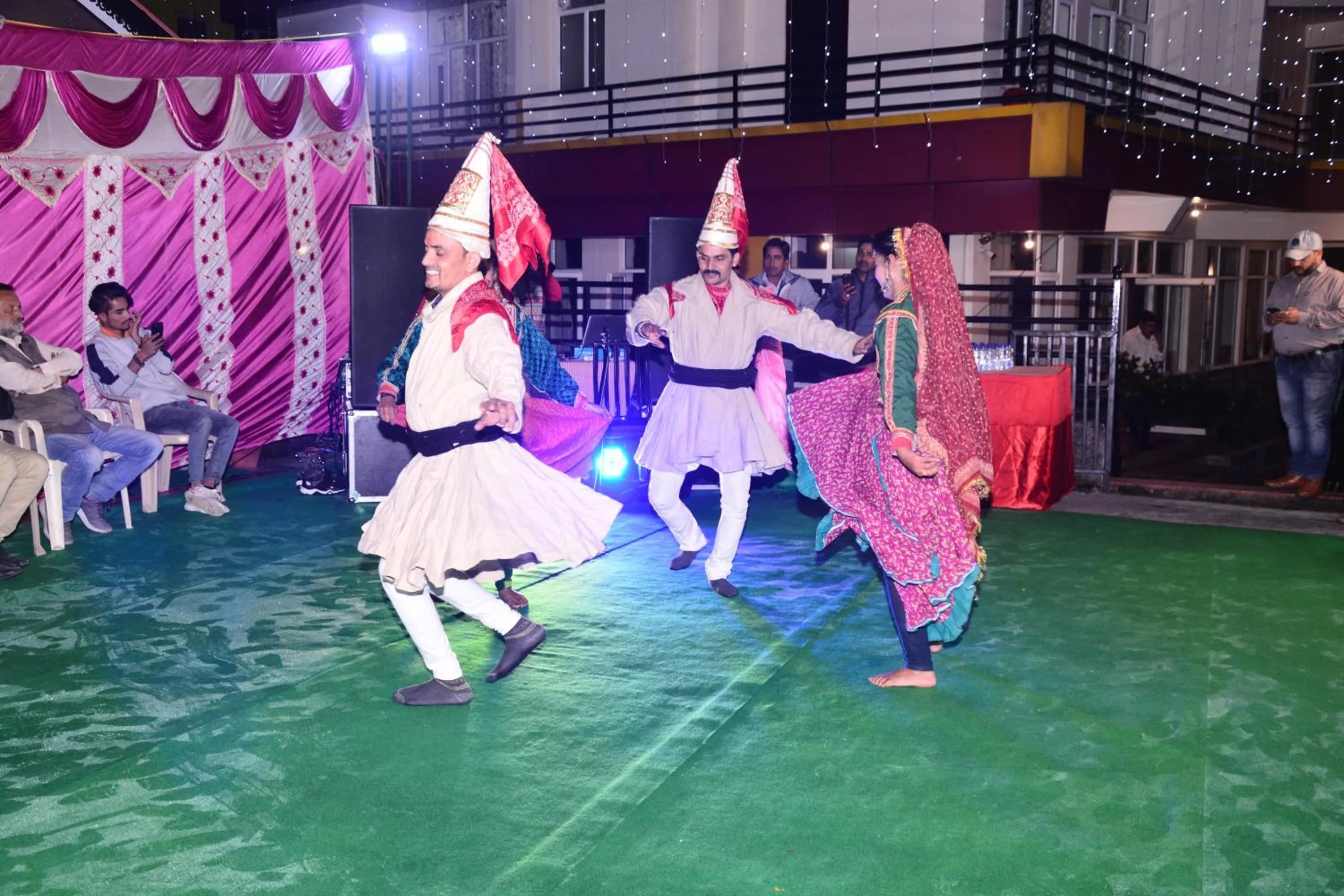 People in Highland Village Resort