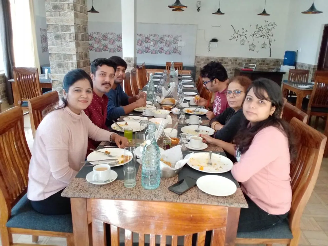 People in Highland Village Resort