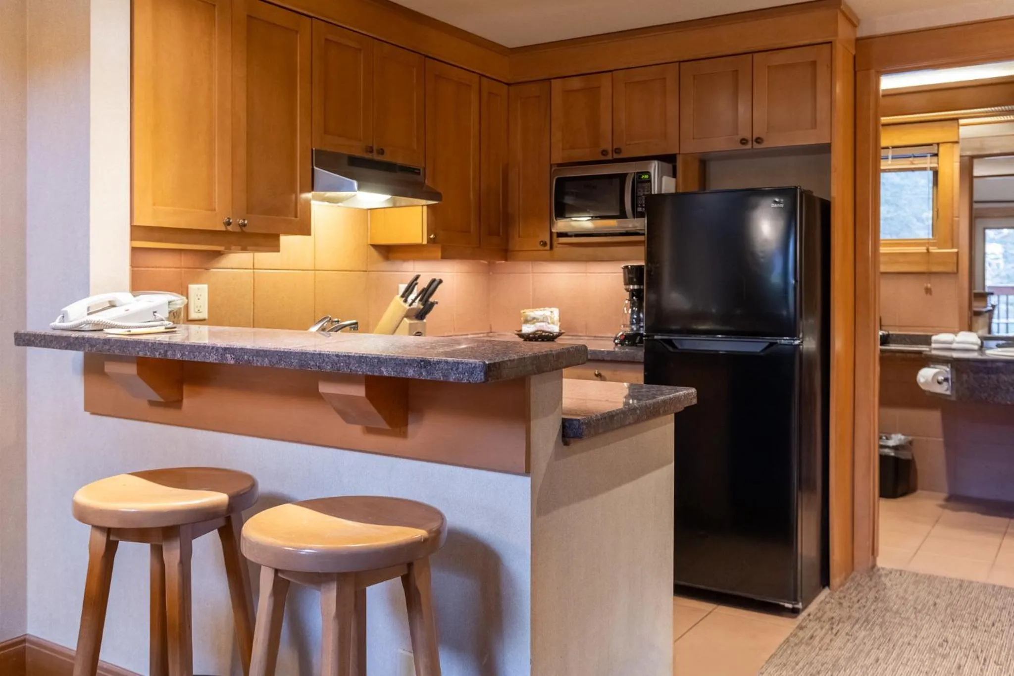 kitchen in The Hidden Ridge Resort