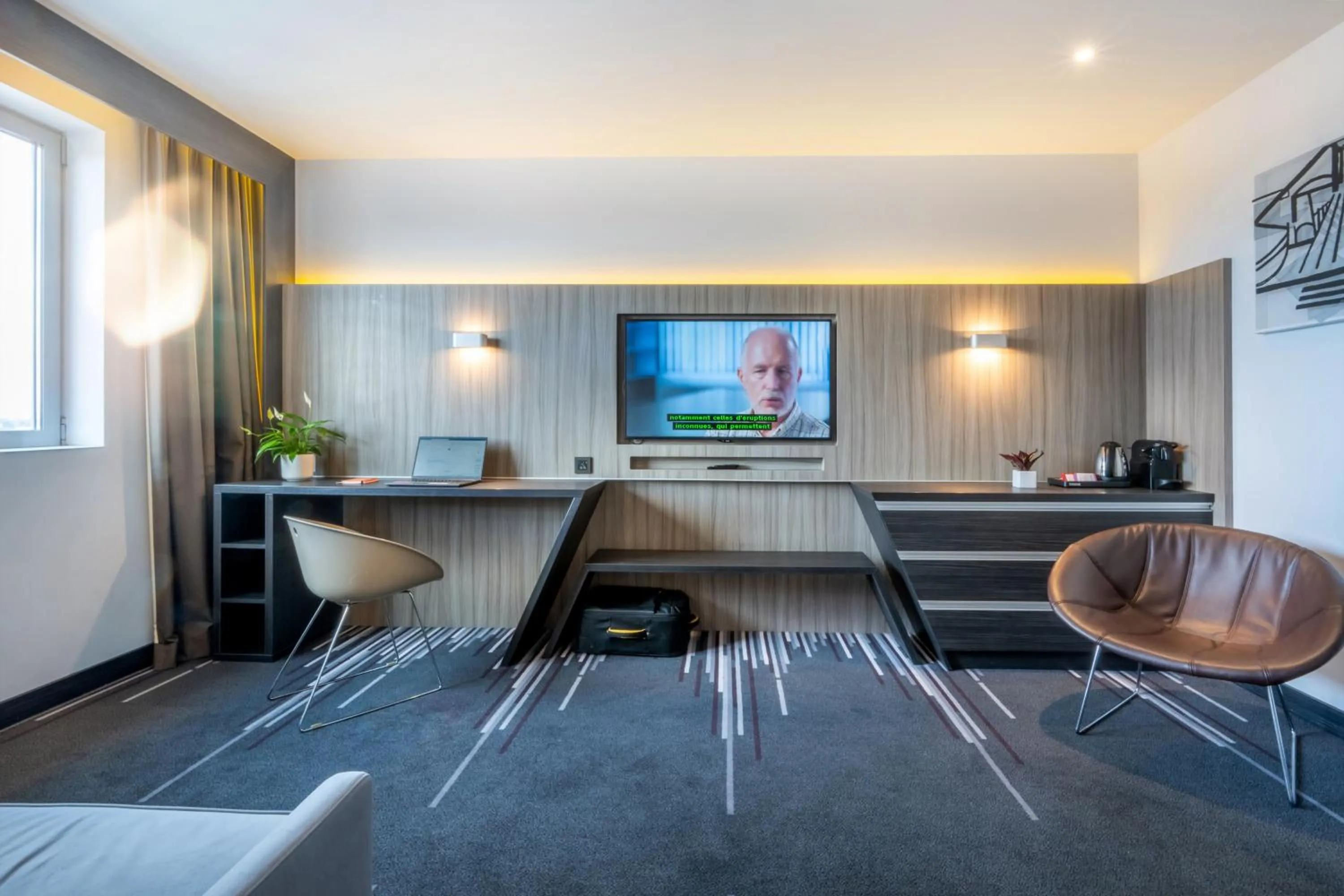 Seating area in Nemea Appart Hotel Concorde Toulouse Gare Matabiau