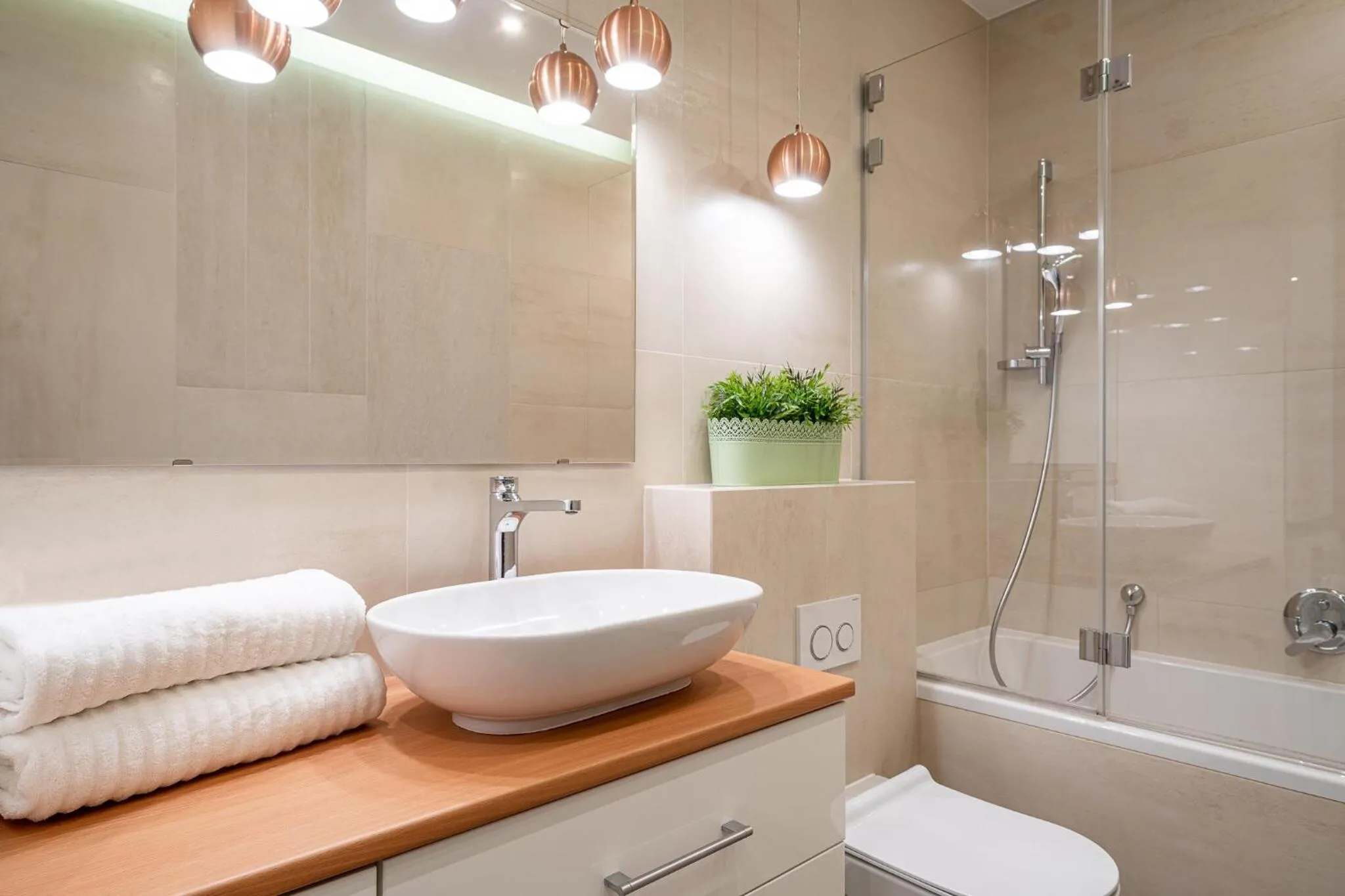 Bathroom in Art Apart River View Wrocław