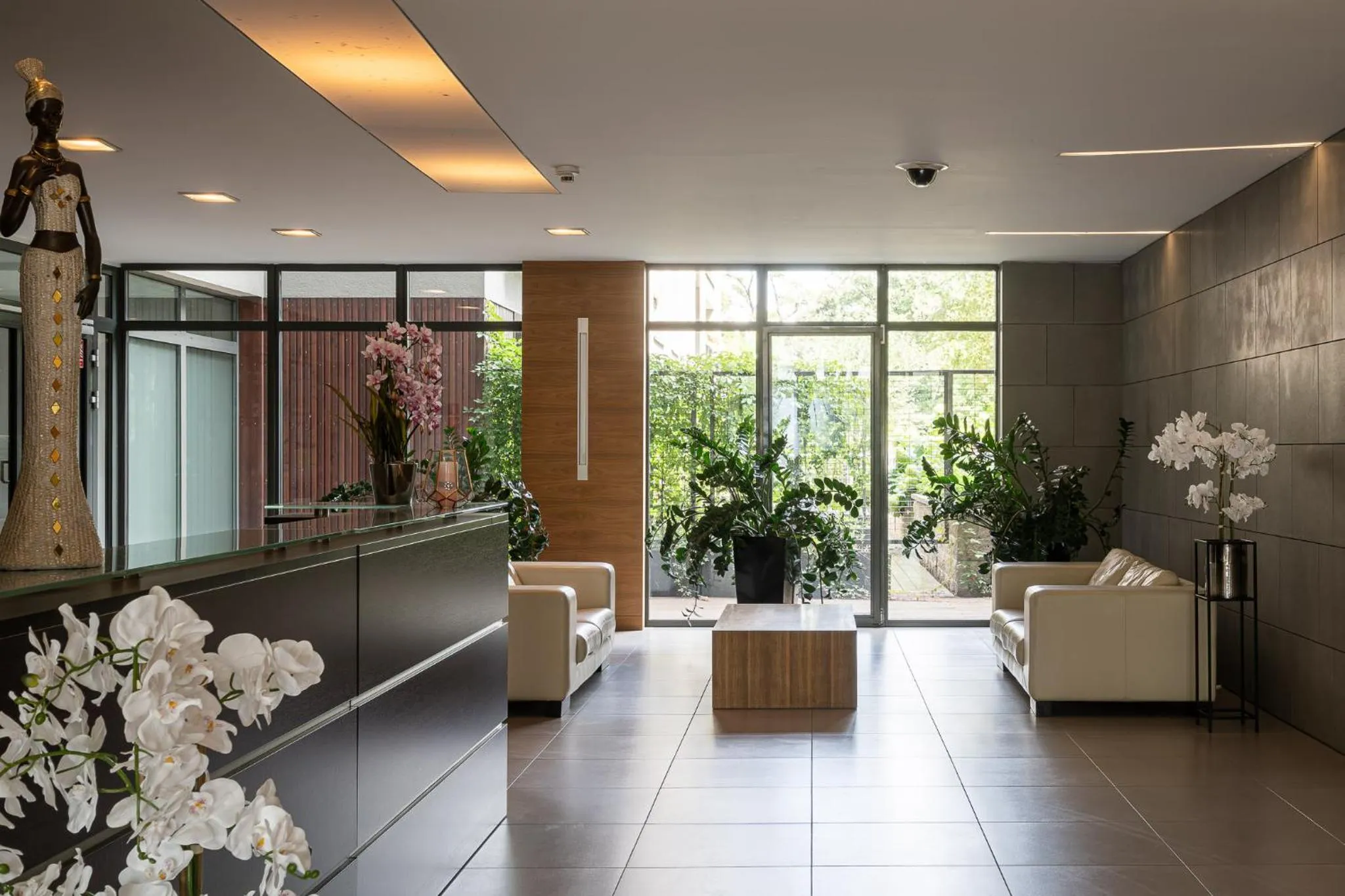 Lobby or reception in Art Apart River View Wrocław