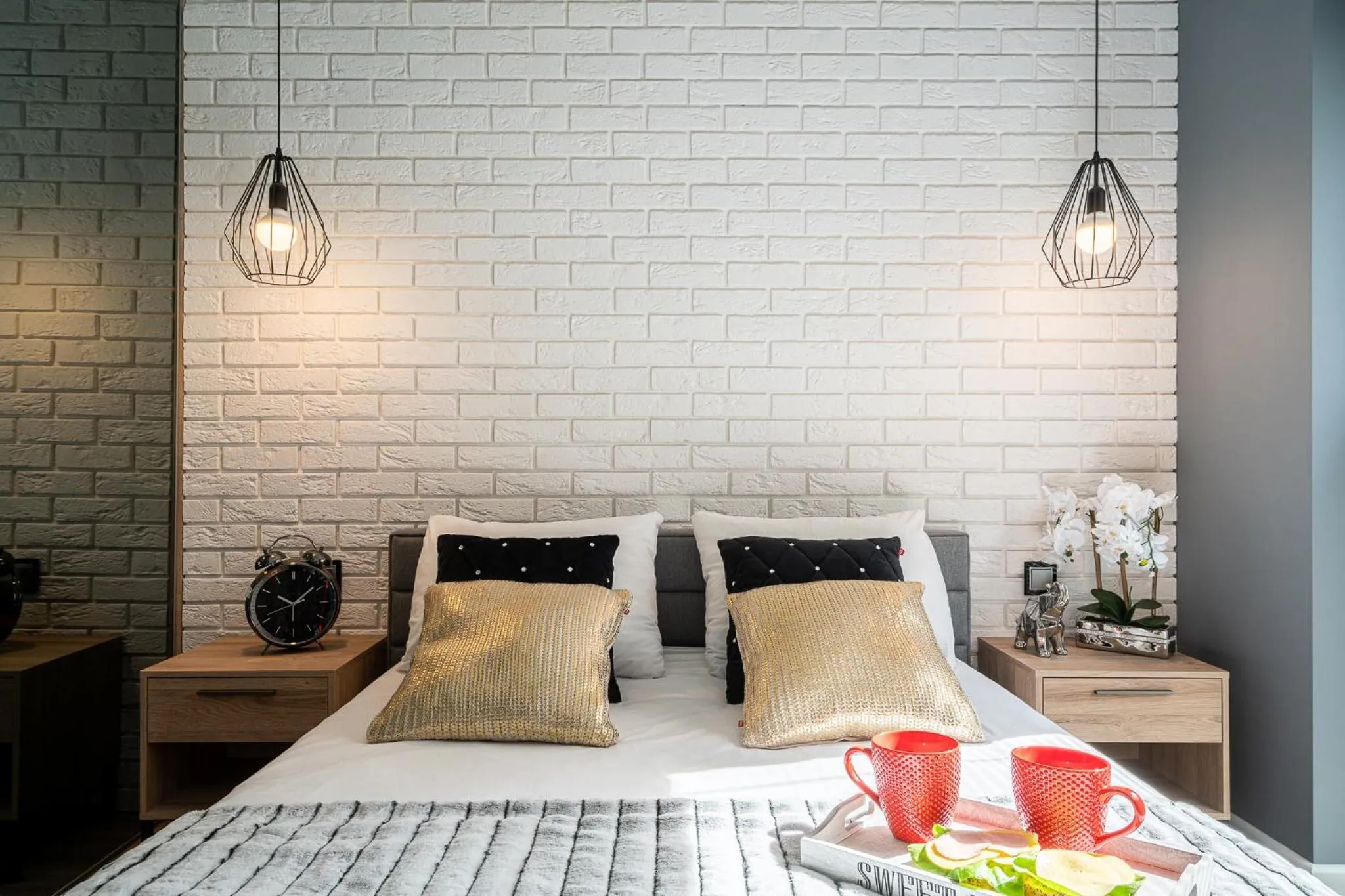 Bedroom, Bed in Art Apart River View Wrocław