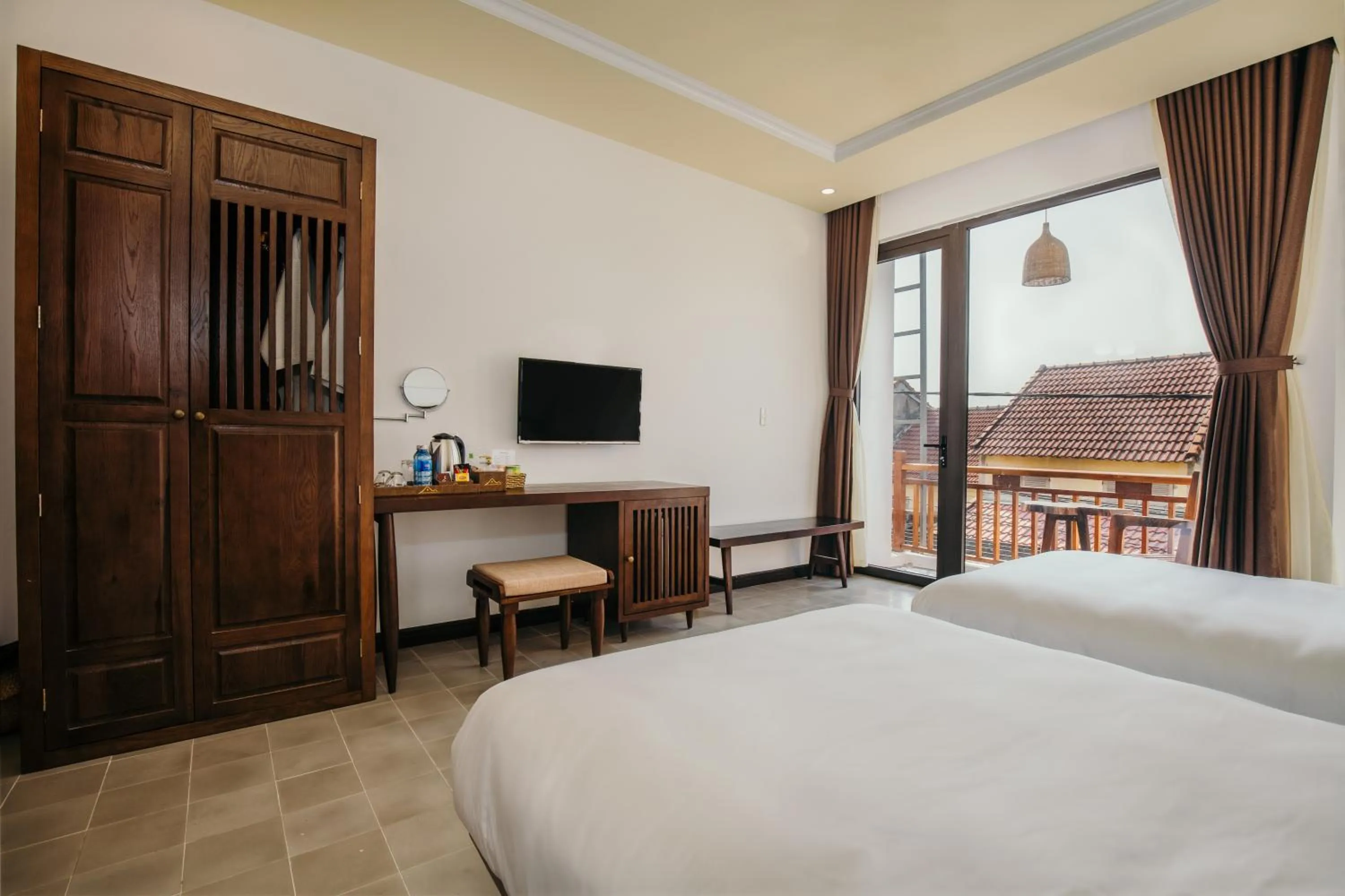 Bedroom, Bed in La An Central Boutique Villa